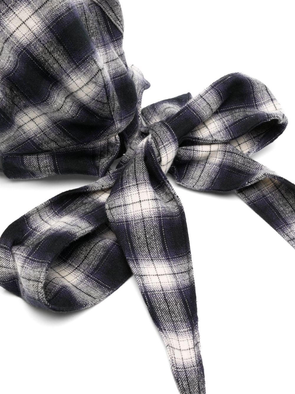 JUNTAE KIM scarf tie-neck beret | REVERSIBLE