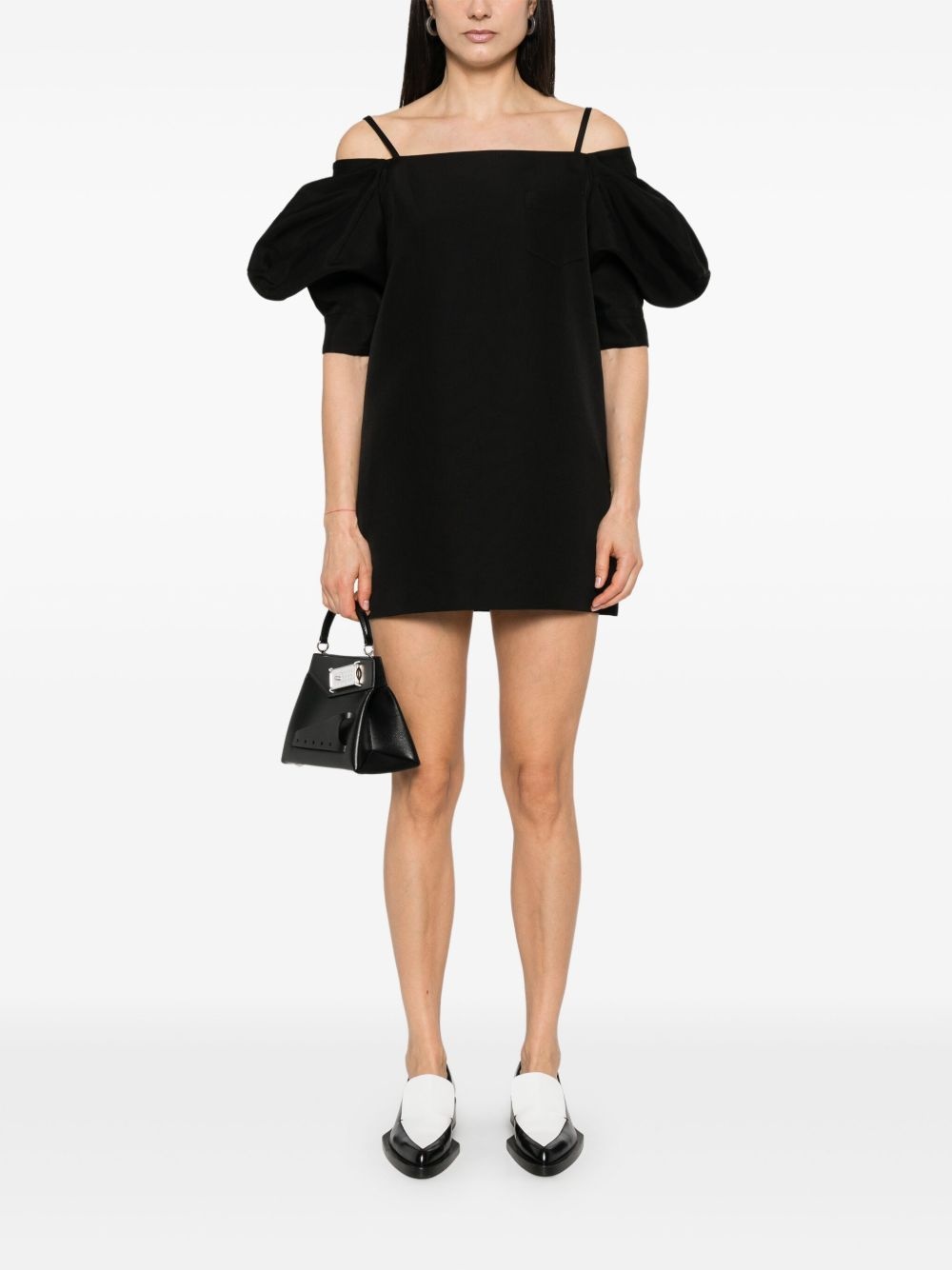 cold-shoulder mini dress - 2