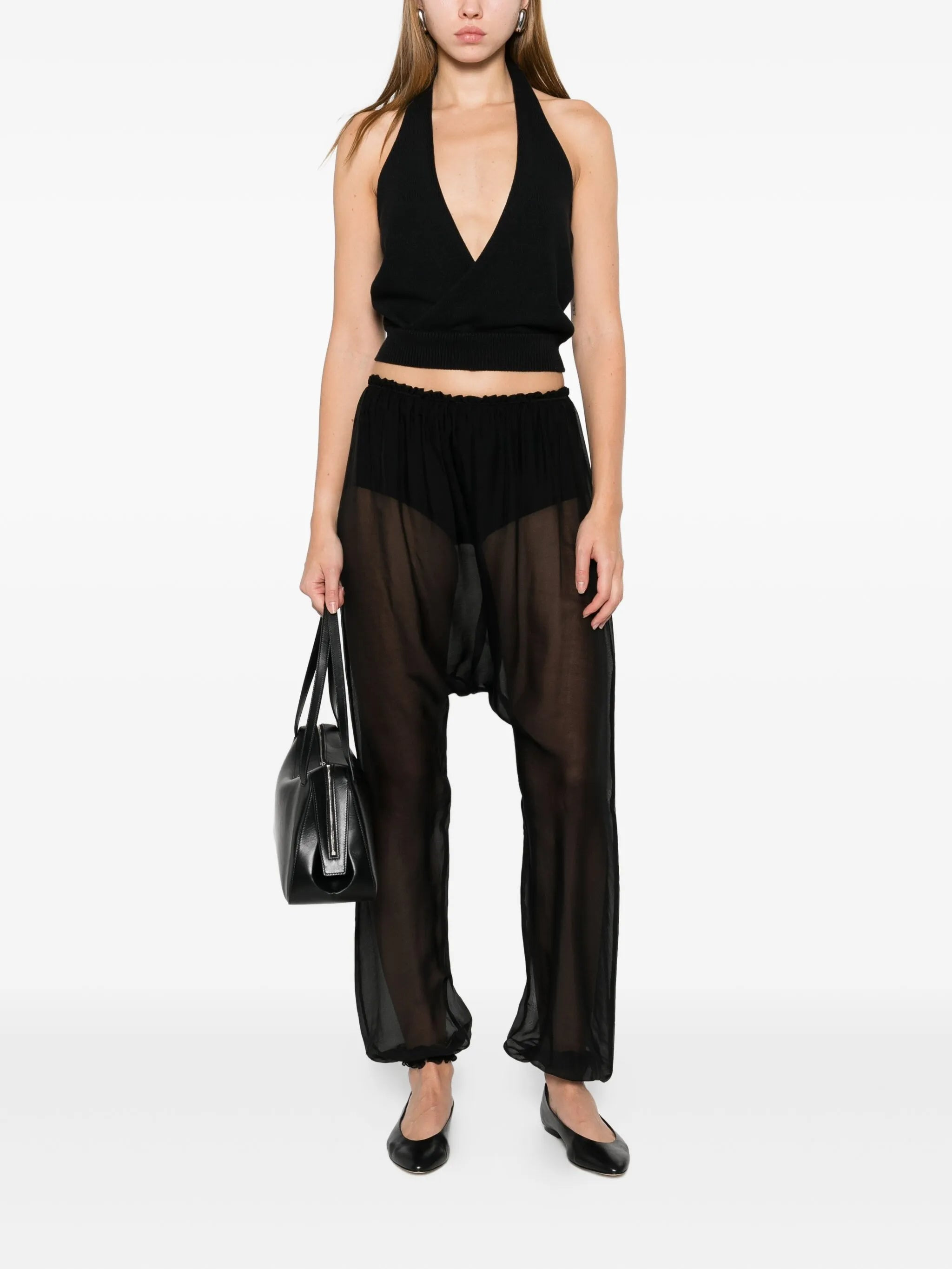 Paloma Wool Silk Palazzo Trousers - 2