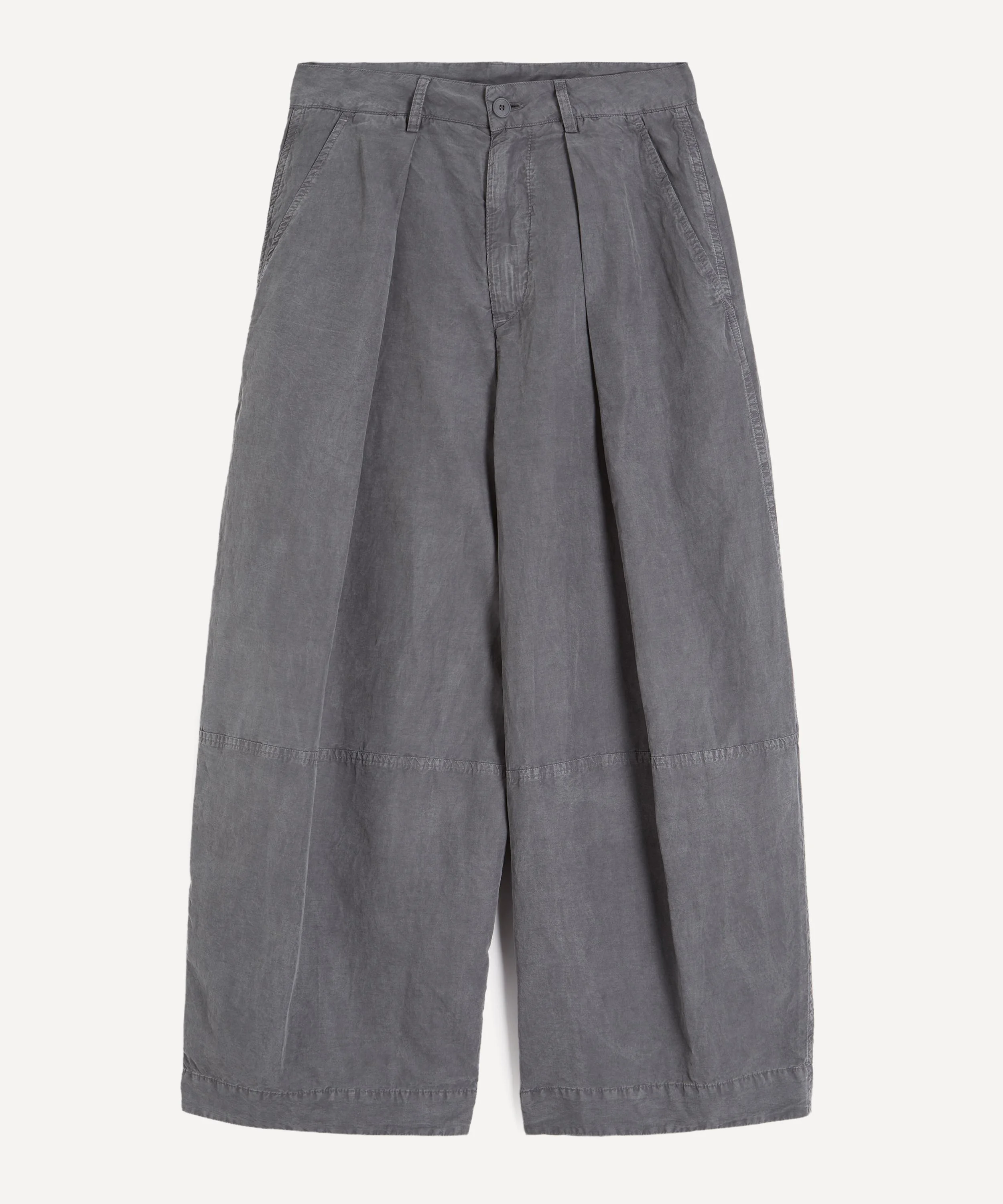 Deadbeat Charcoal Wide-Leg Trousers - 1
