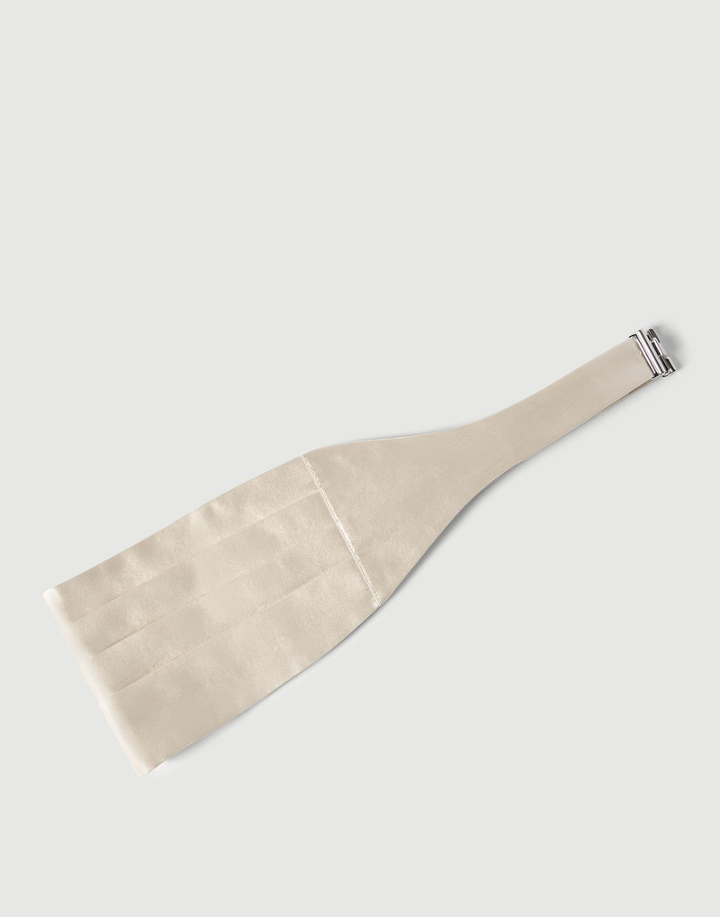 Silk and cotton satin cummerbund 1