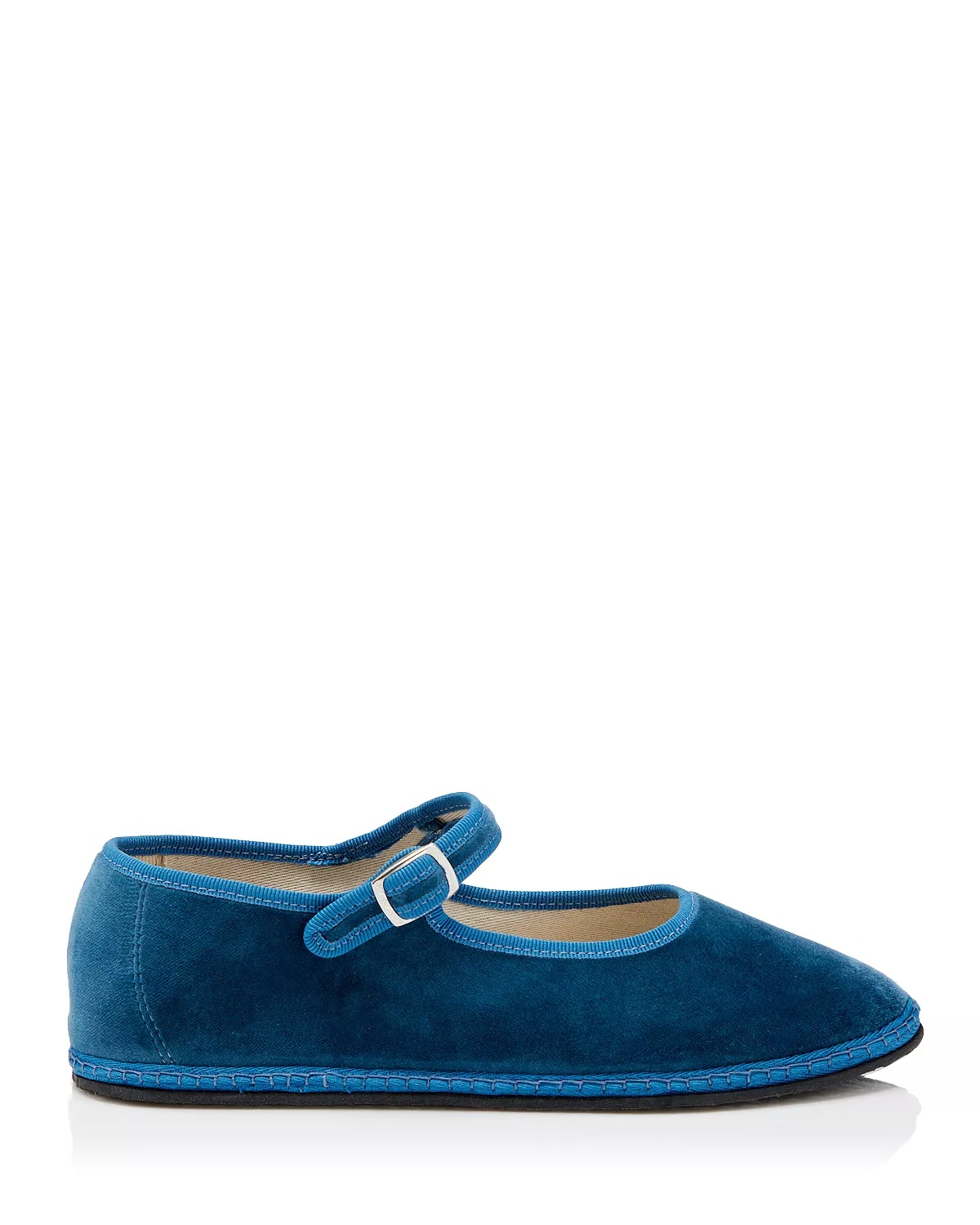 Women's Mary Jane Velvet Ballet Flats - 2