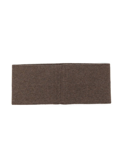 Rick Owens DRKSHDW patterned intarsia-knit cotton headband outlook