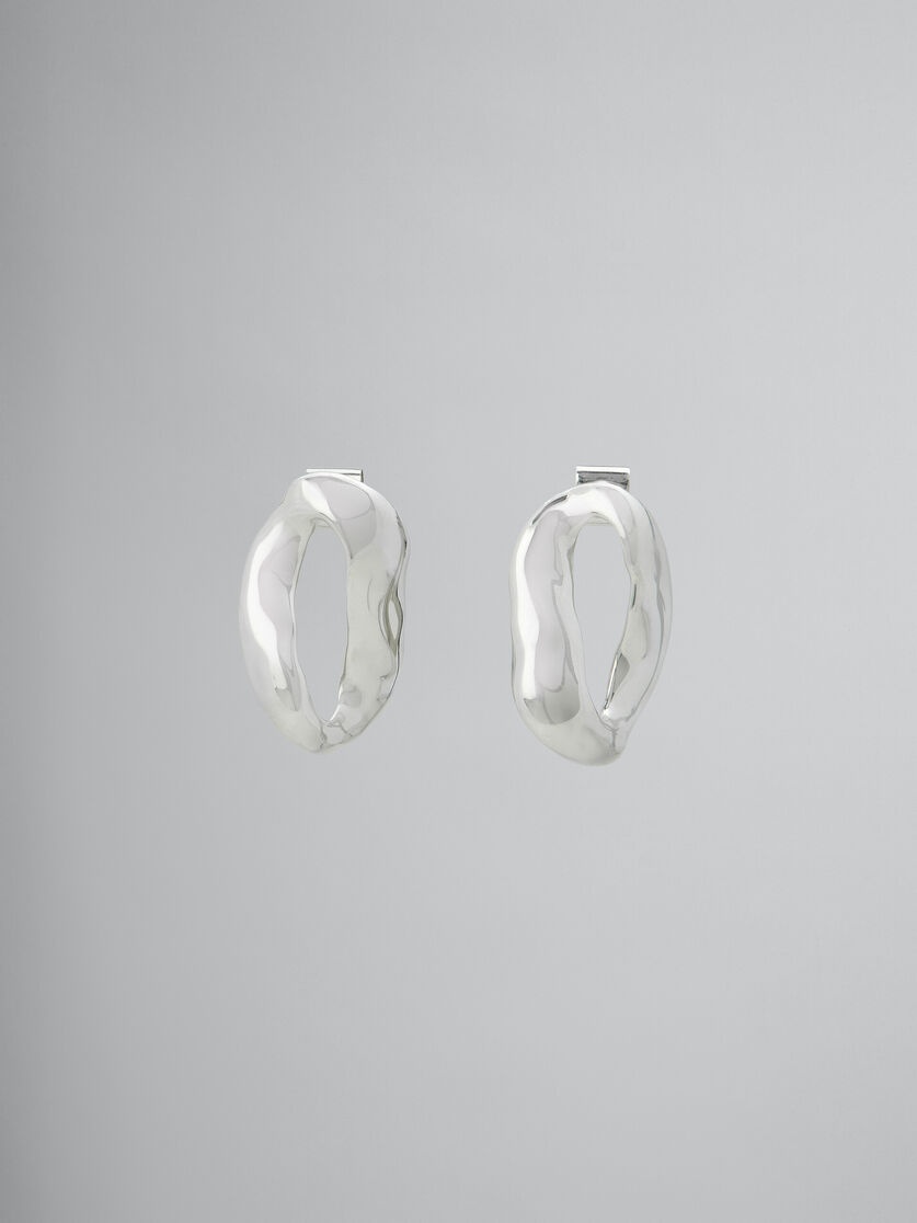 OVERSIZED IRREGULAR RING EARRINGS - 1