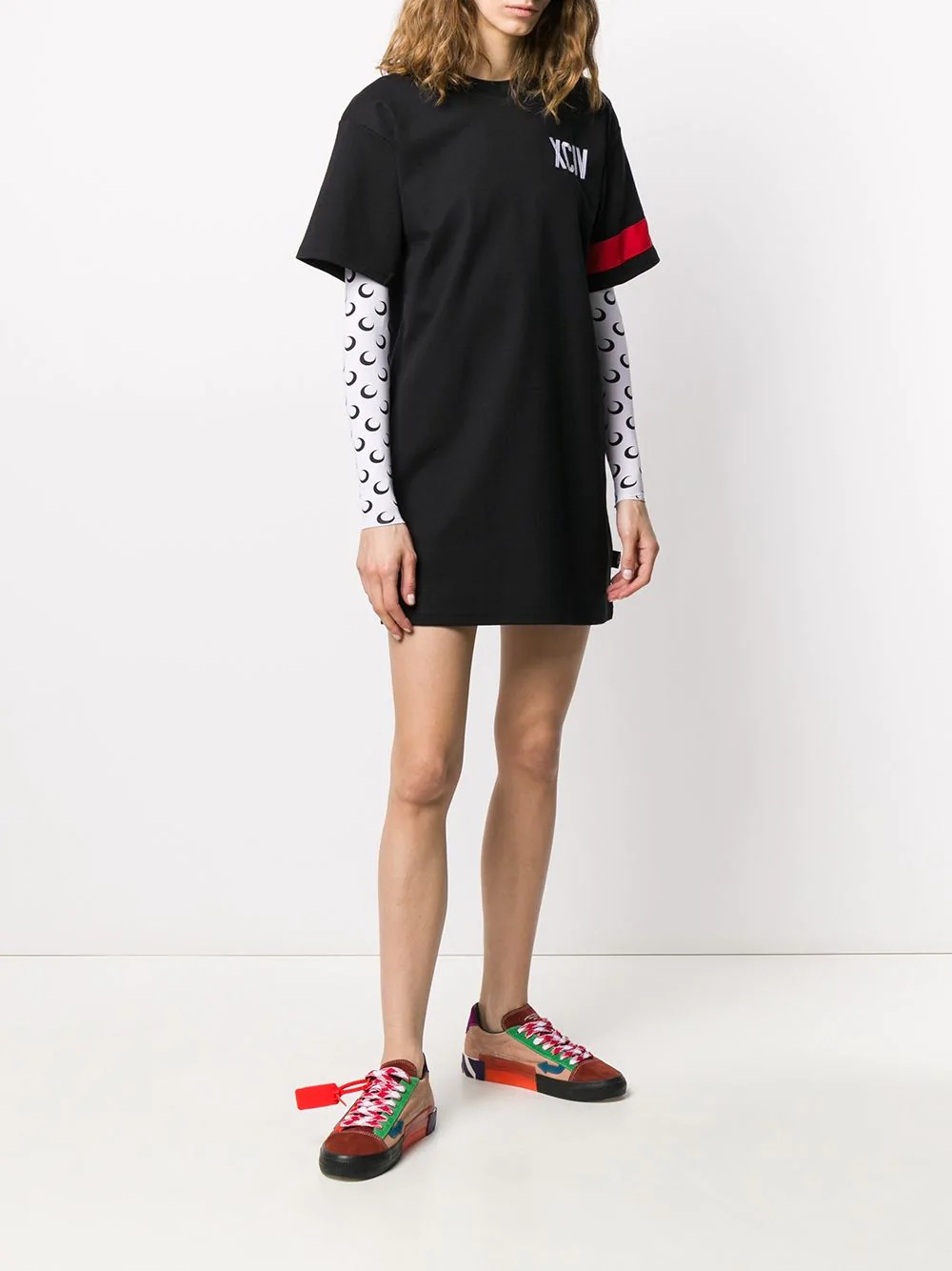 logo print T-shirt dress - 3