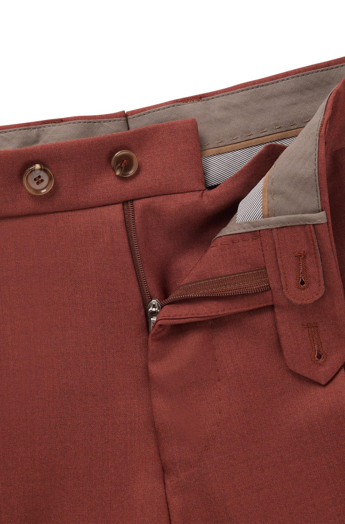 REGULAR-FIT TROUSERS IN CASHMERE, VIRGIN WOOL AND SILK - 6