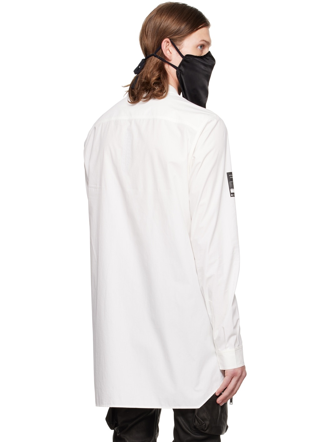 Black Long Face Mask - 3