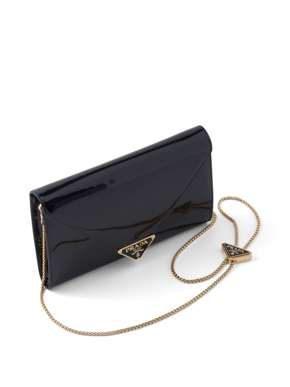 patent-leather envelope bag - 4