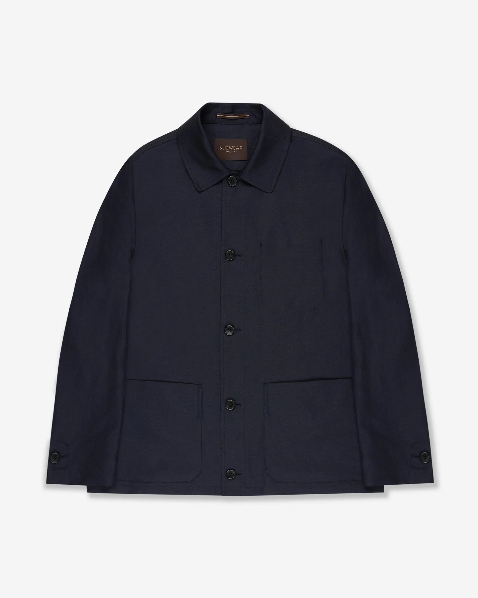 Wool and linen blouson jacket - 1