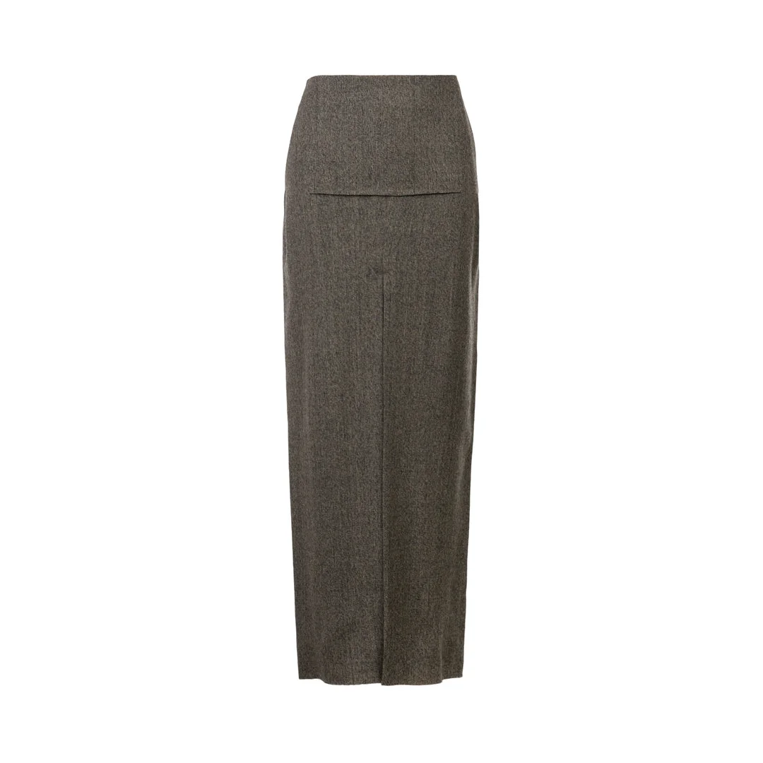Sliced Maxi Skirt - 1