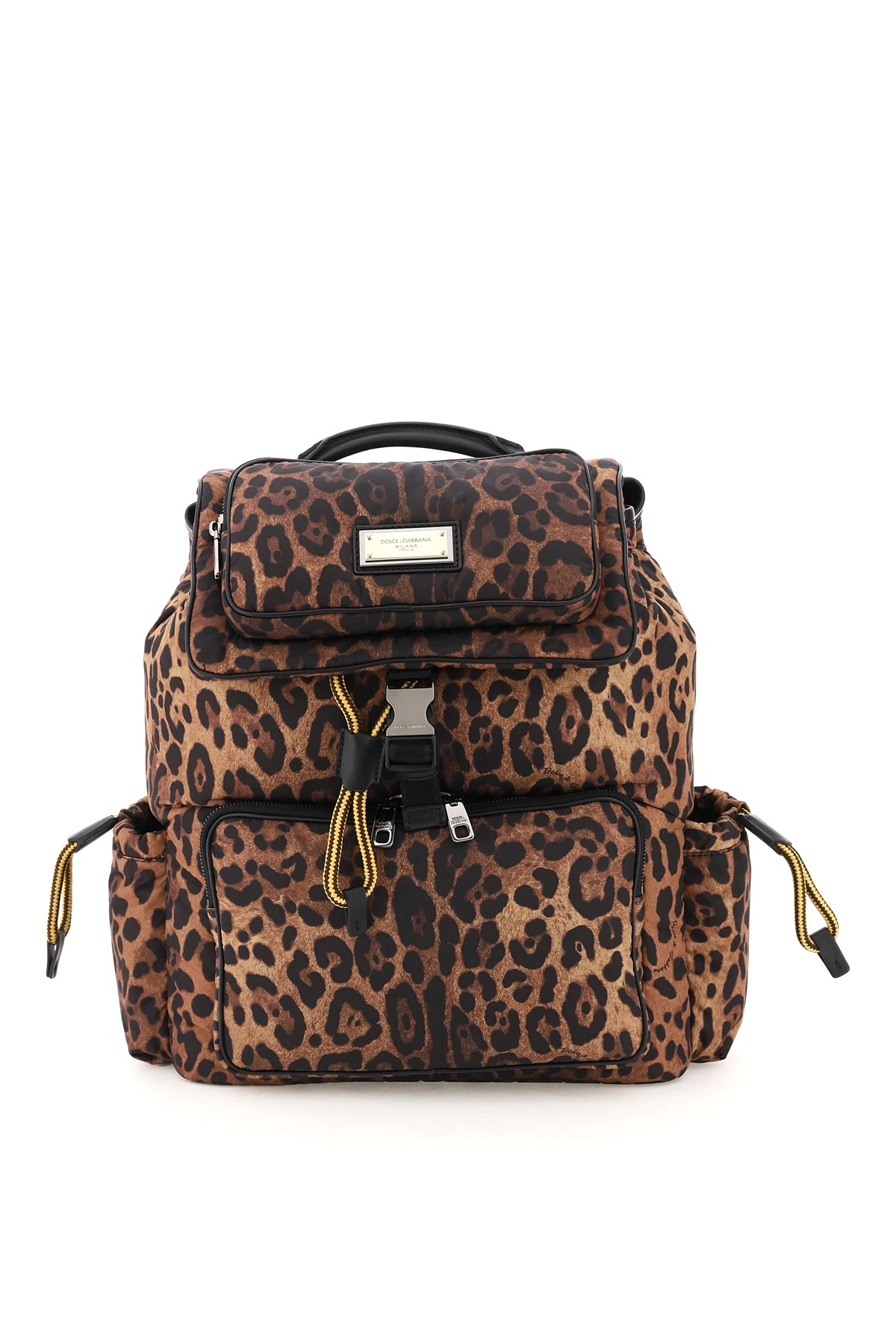 SICILY LEO-PRINT NYLON BACKPACK - 1