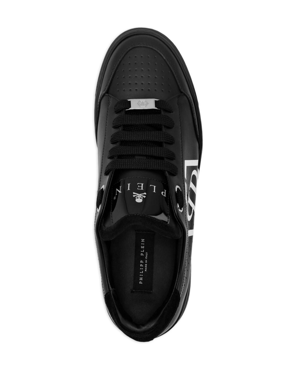 Hexagon leather sneakers - 3