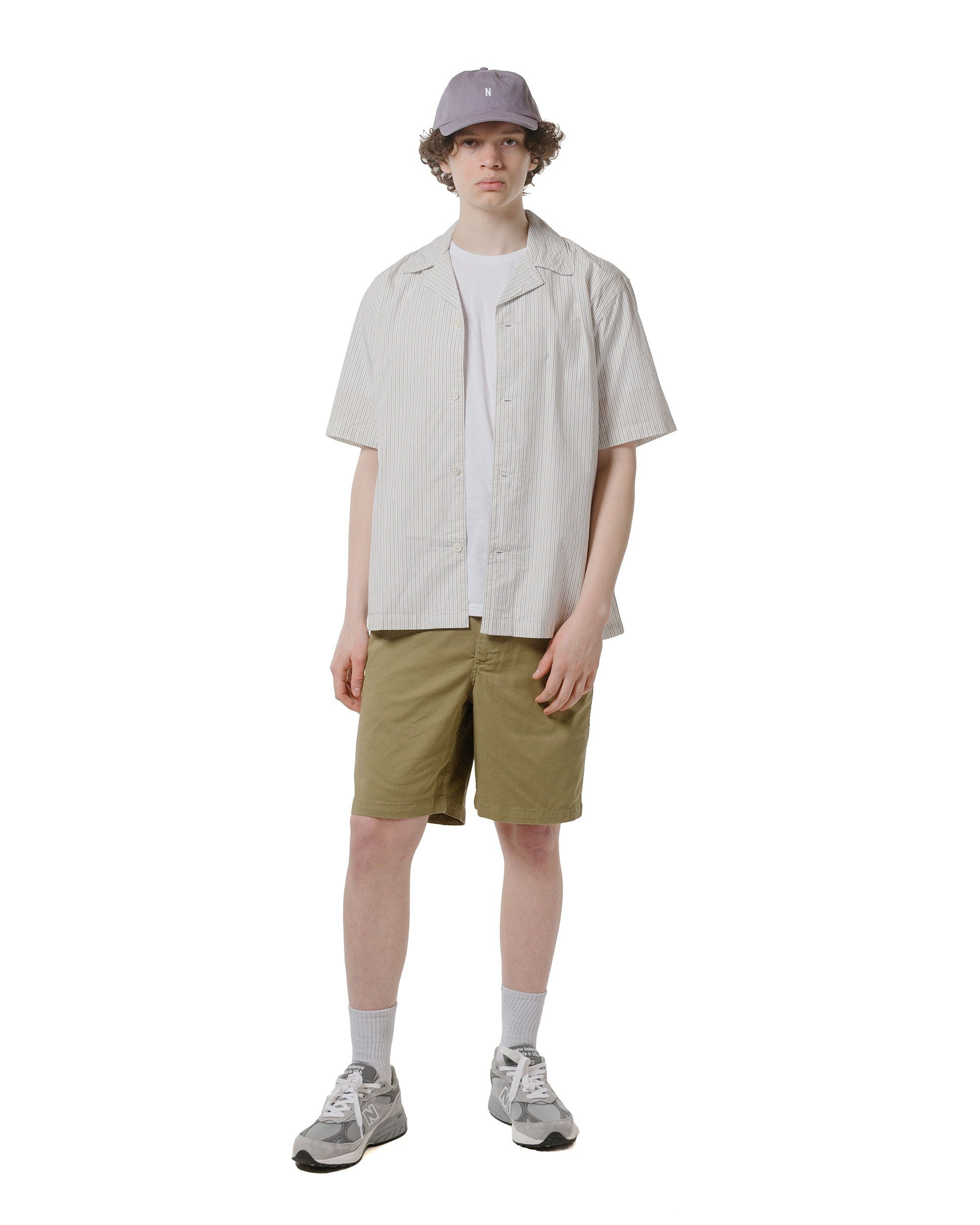 Ezra Stretch Twill Shorts Moss Green - 4