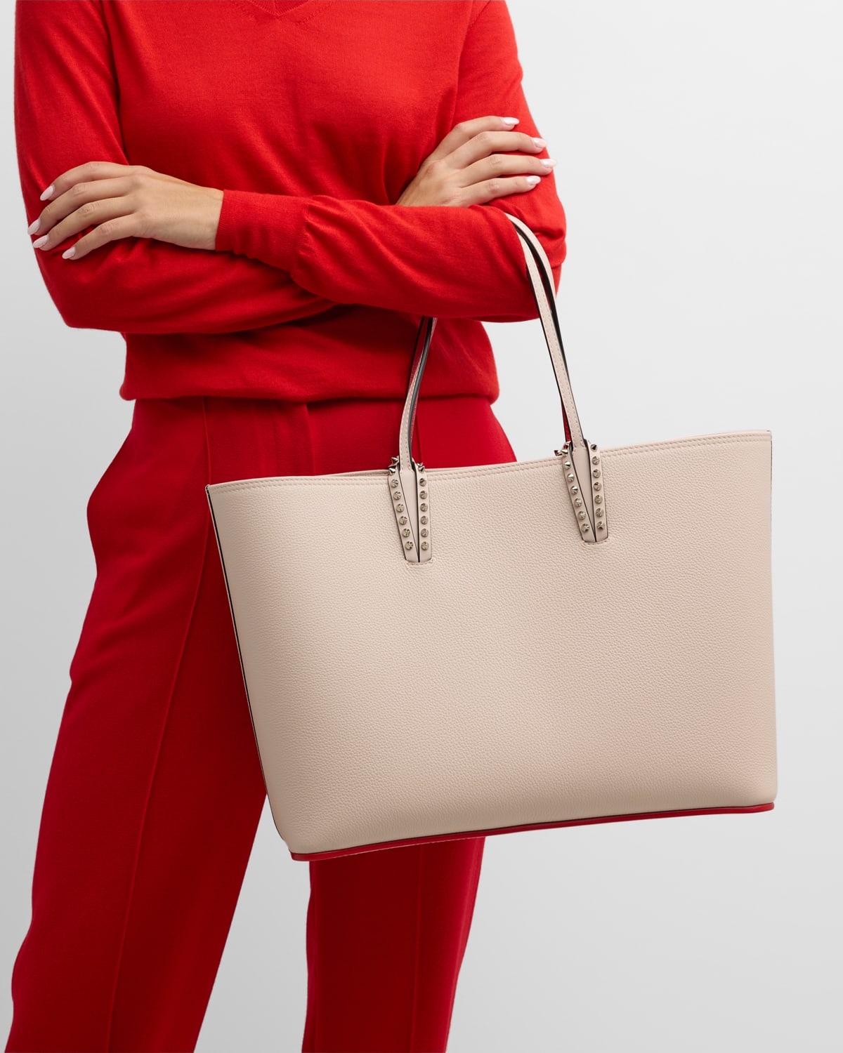 Cabata East-West Leather Tote Bag - 6
