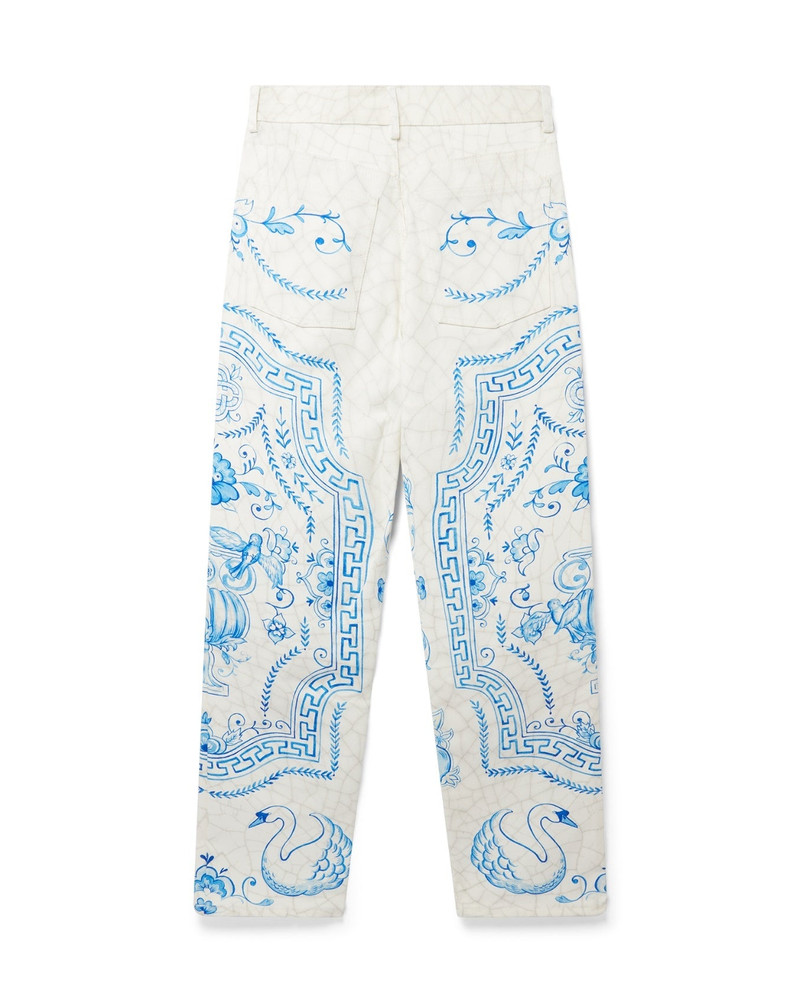 CASABLANCA Plat A Dessert Blanc Denim Trousers outlook
