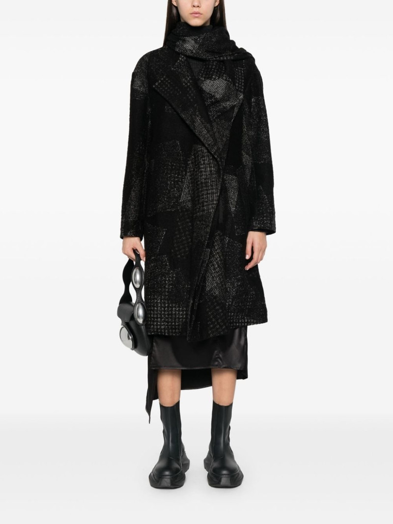 Y's patchwork-pattern coat outlook