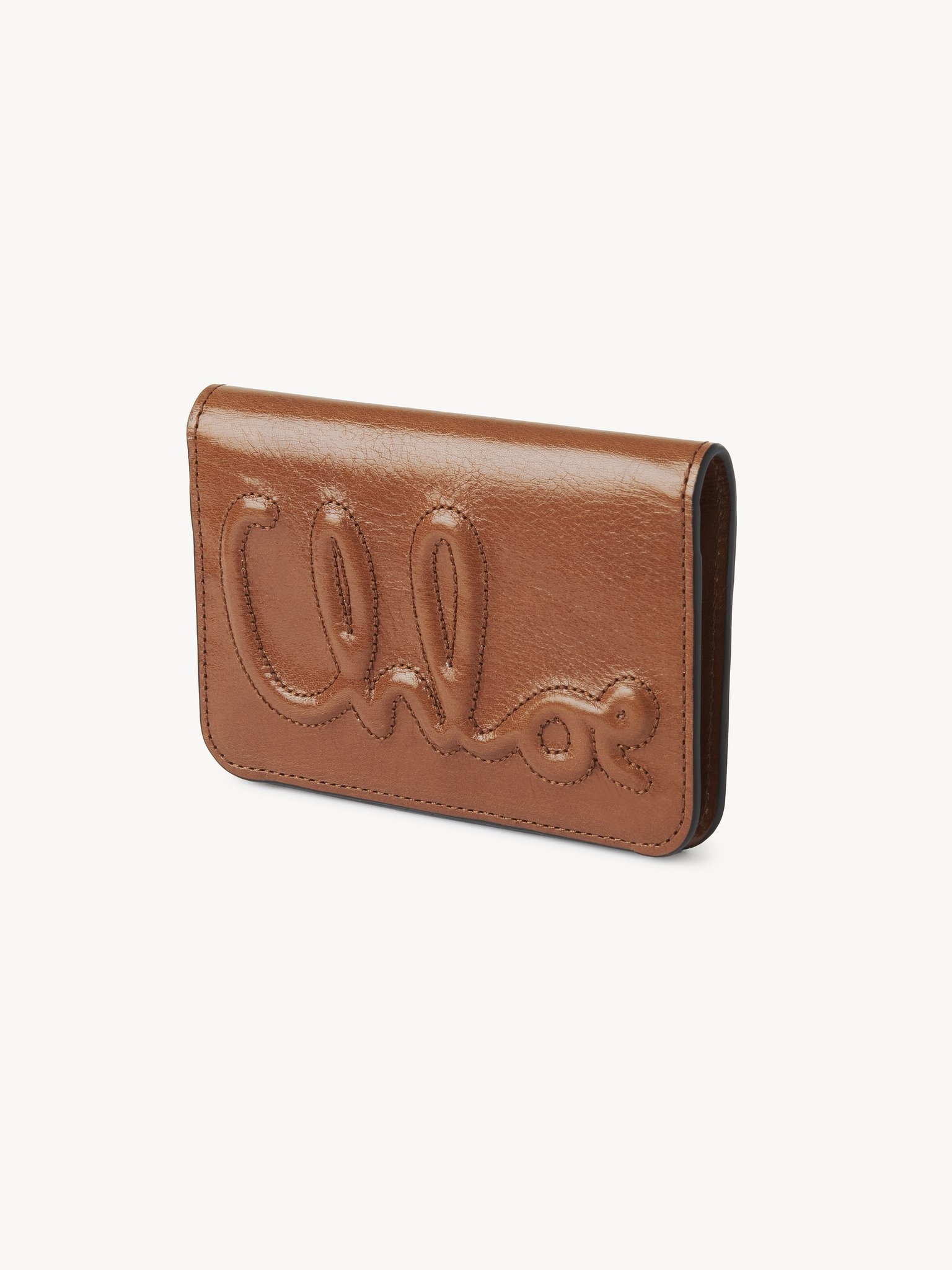 C CHLOÉ BIFOLD WALLET IN SHINY LEATHER - 2