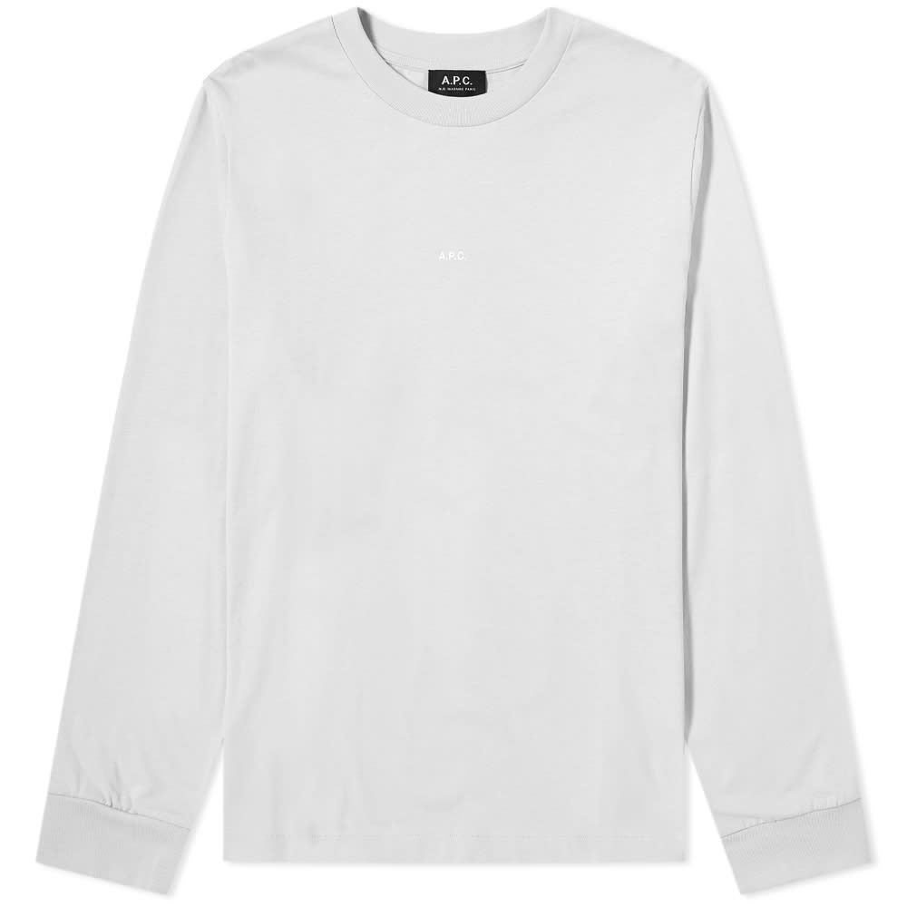 A.P.C. Long Sleeve Chris Logo Tee - 1