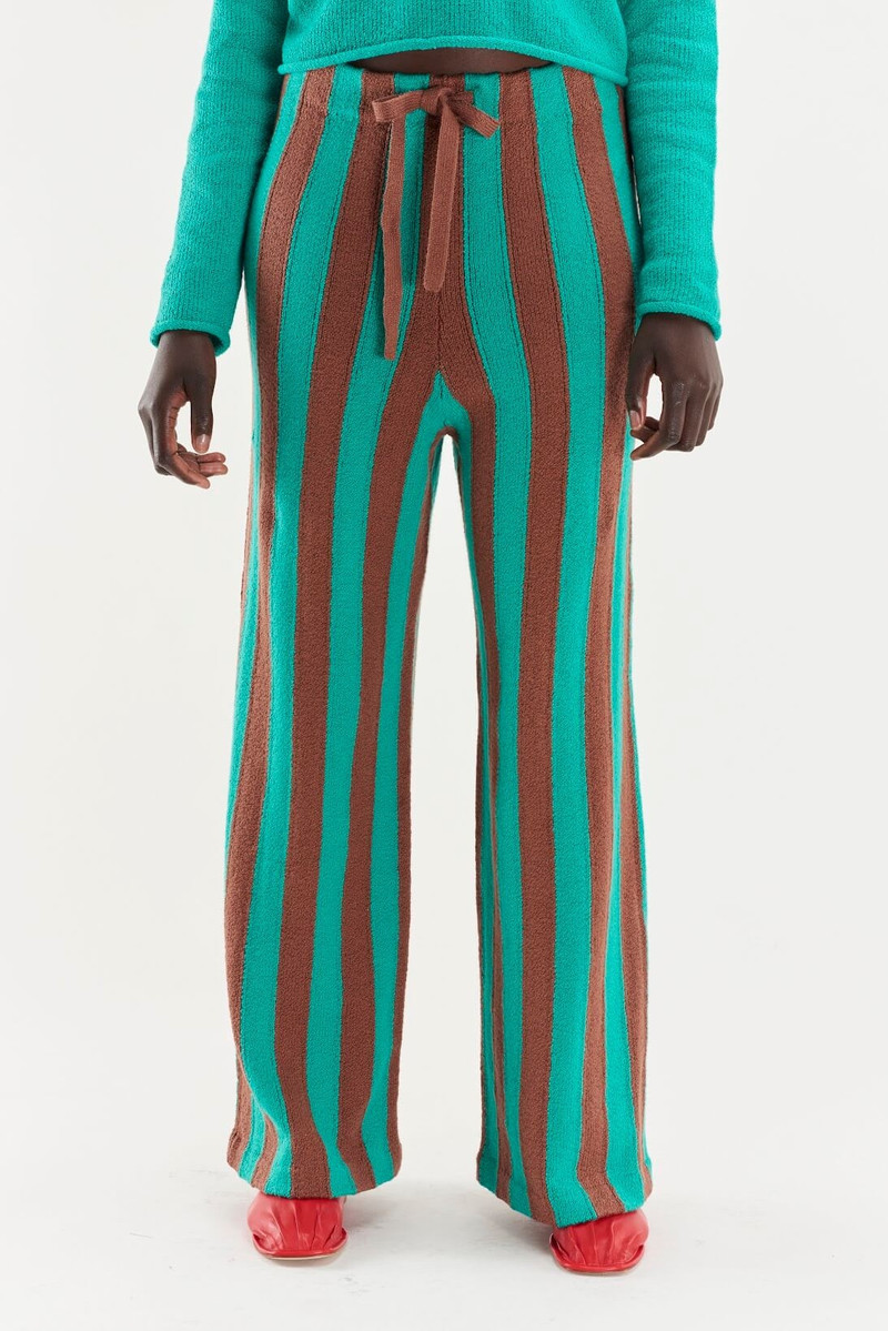 STRIPED WOMEN'S KNIT PANT 4