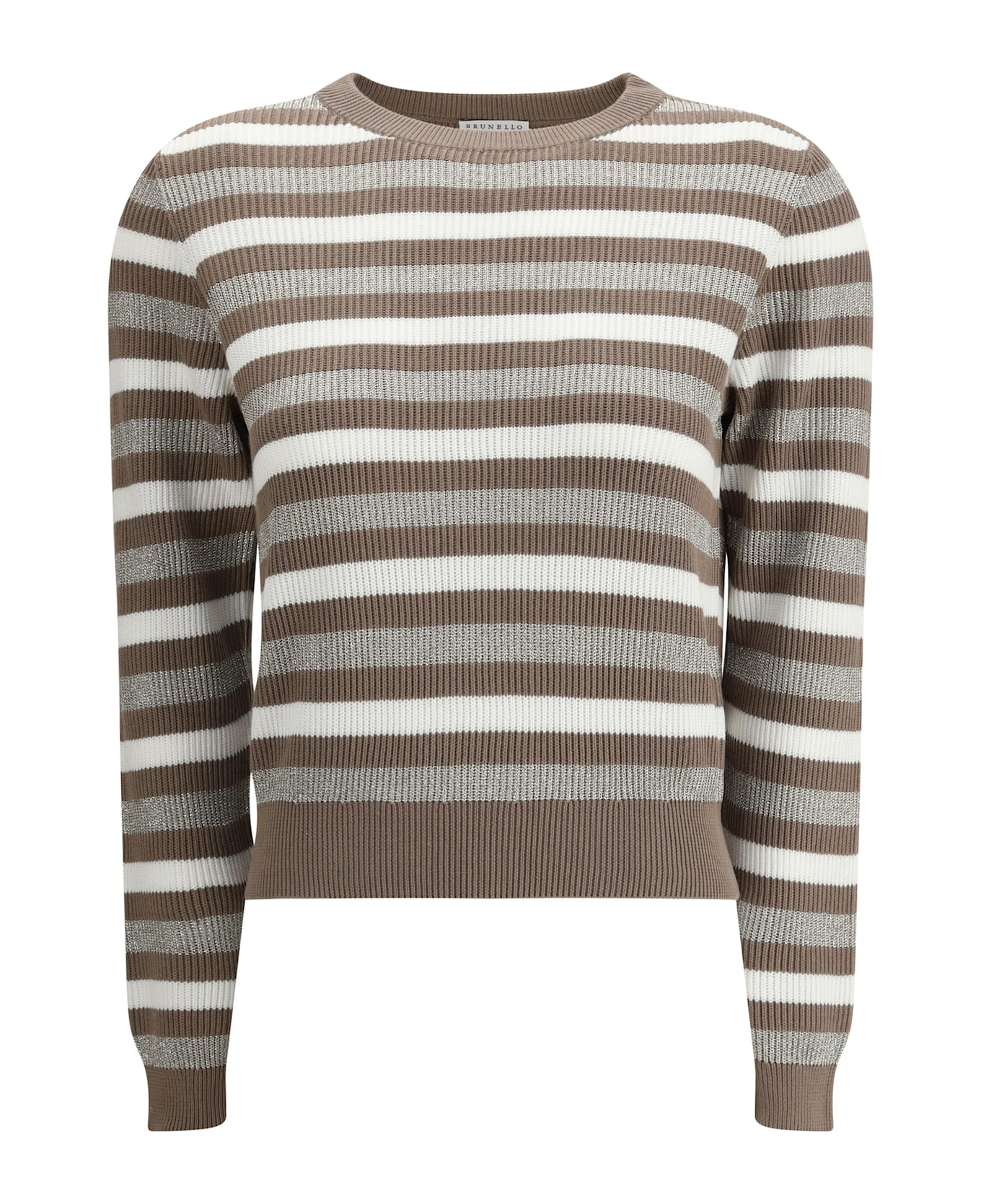 Sparkling Striped Sweater - 1