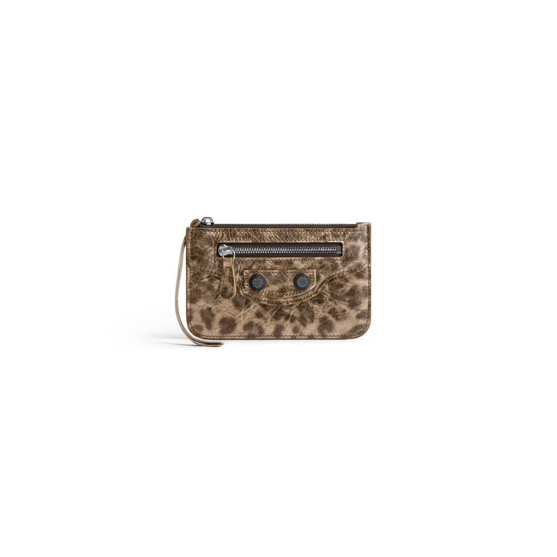 Women's Le Cagole Long Coin And Card Holder With Leopard Print in Brown - 1