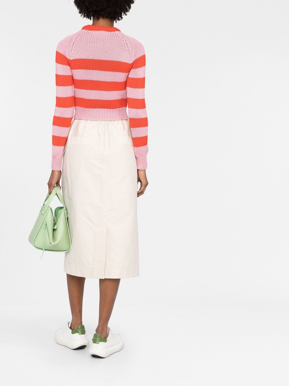 striped virgin wool jumper - 6