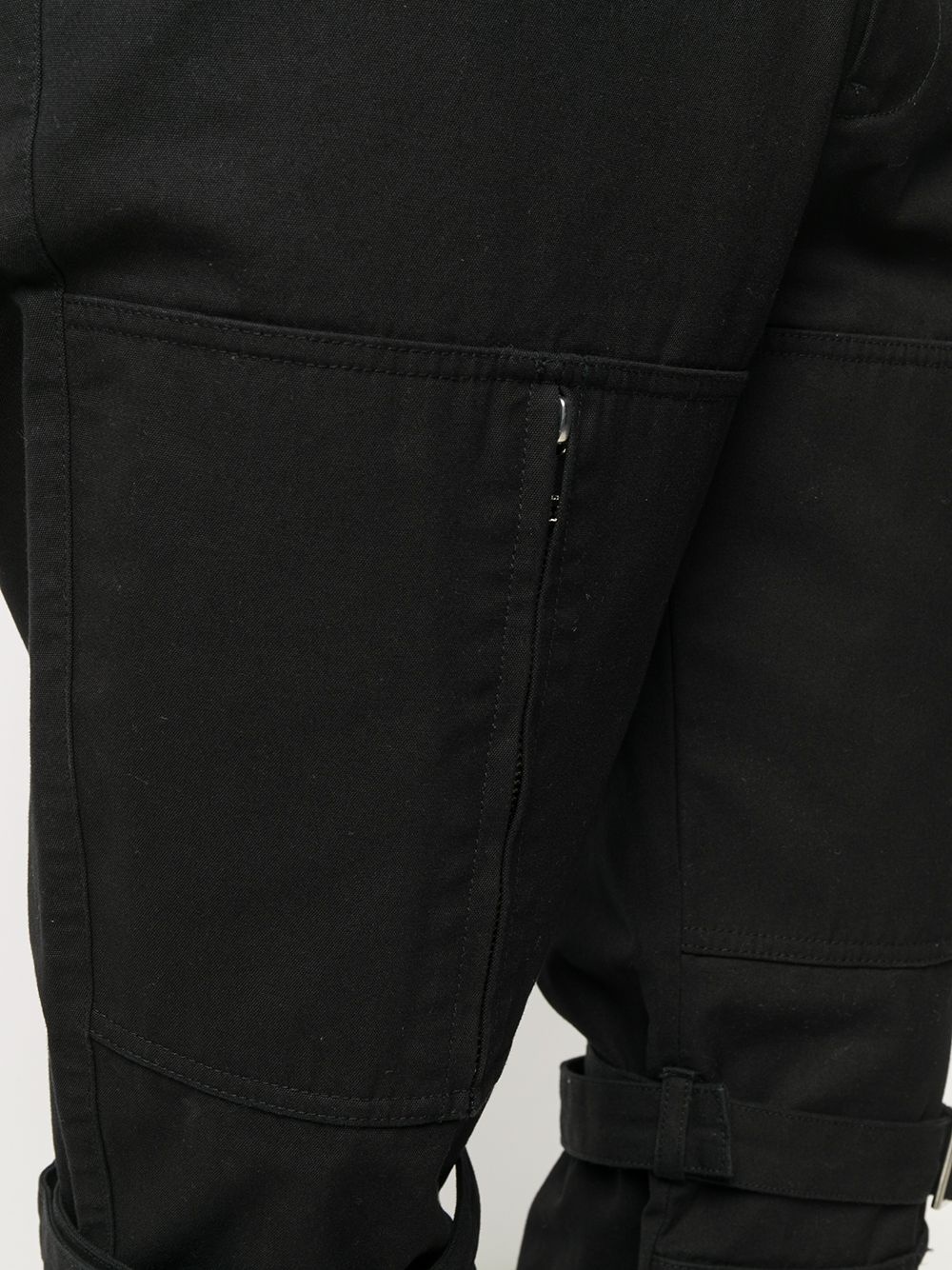 zipped detail cargo trousers - 6