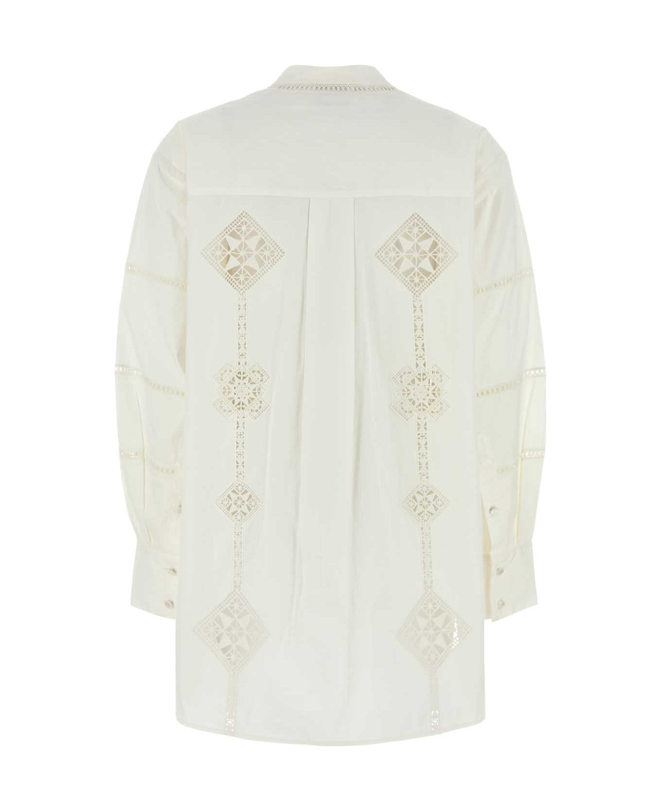 White Poplin Soeline Shirt - 2