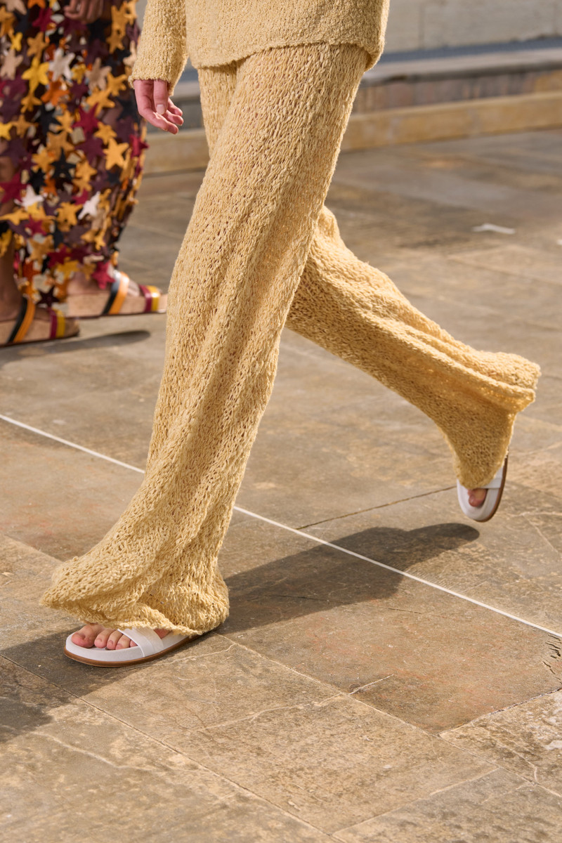 Oriel Knit Pant in Hay Silk Cashmere Linen 3