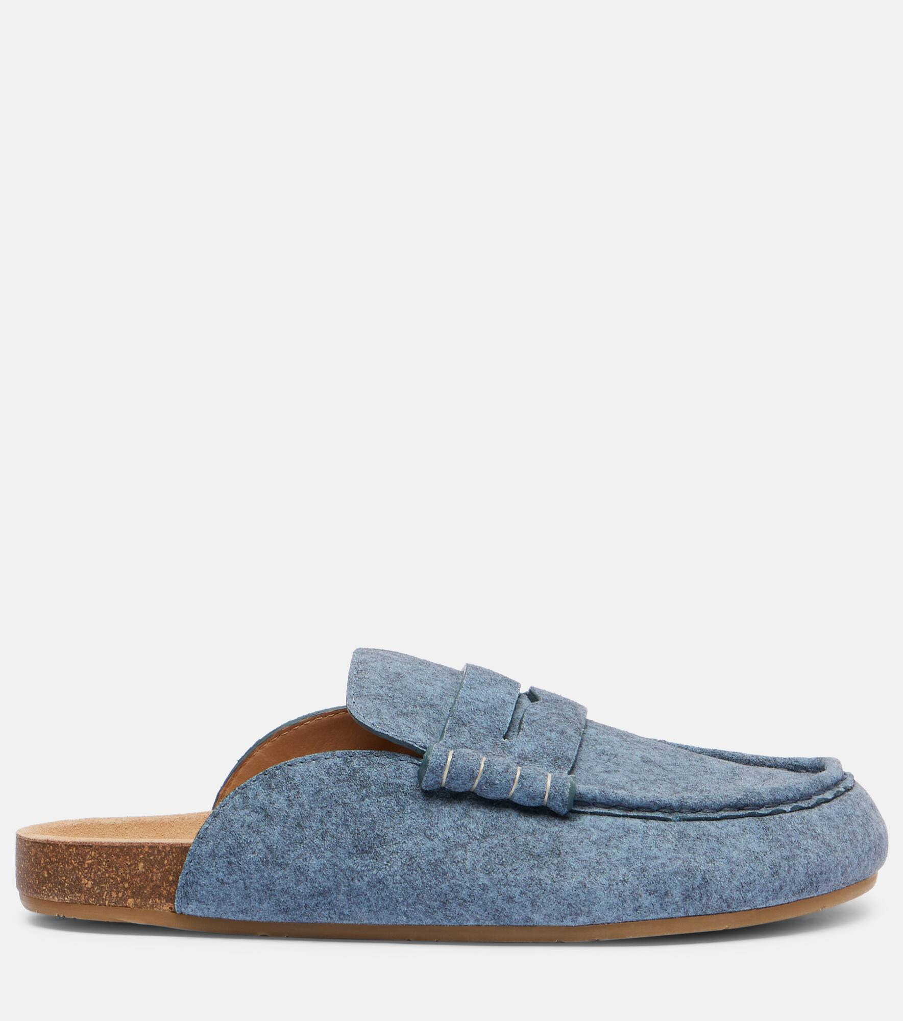Suede mules - 4