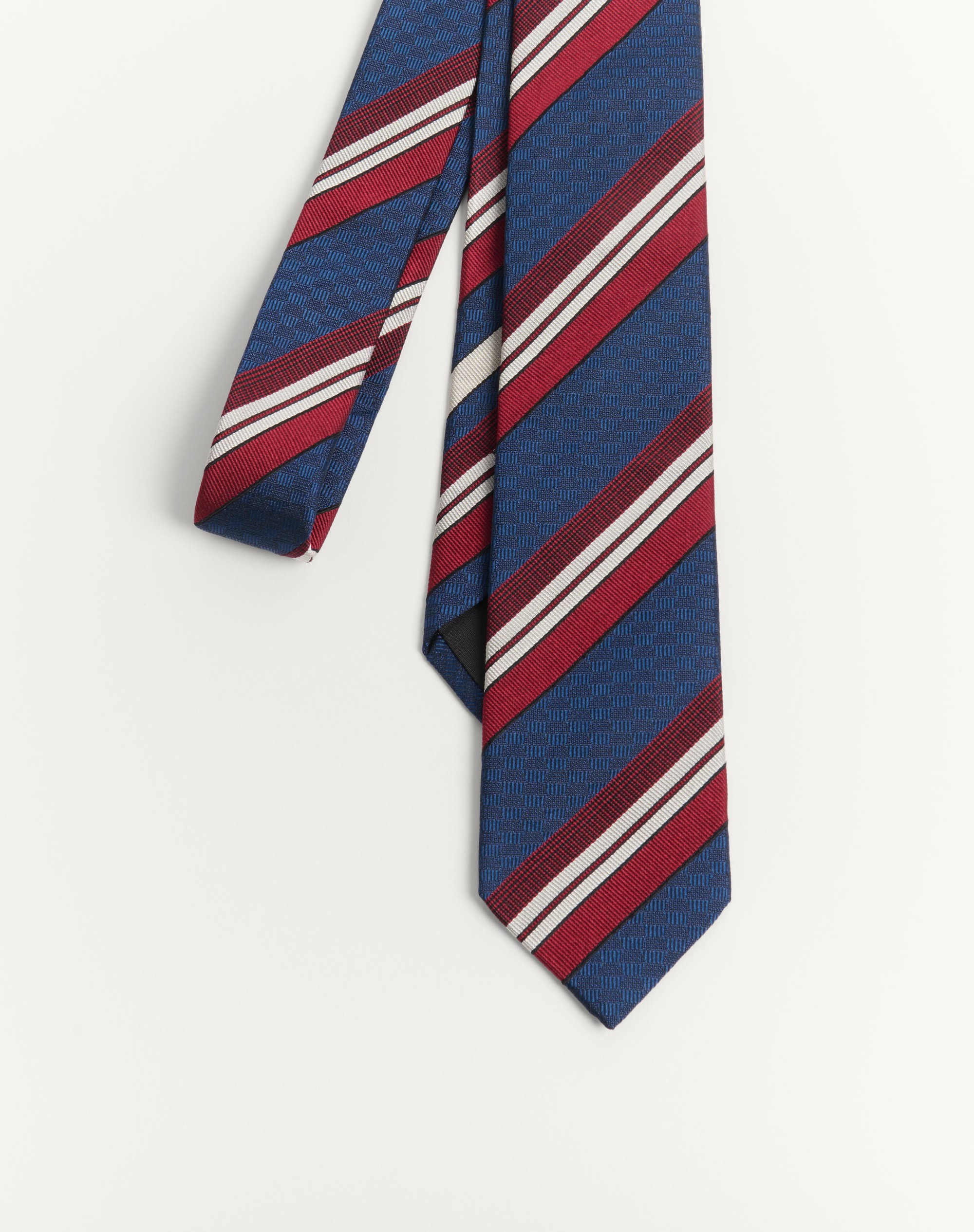 VALENTIE STRIPED SILK TIE - 3