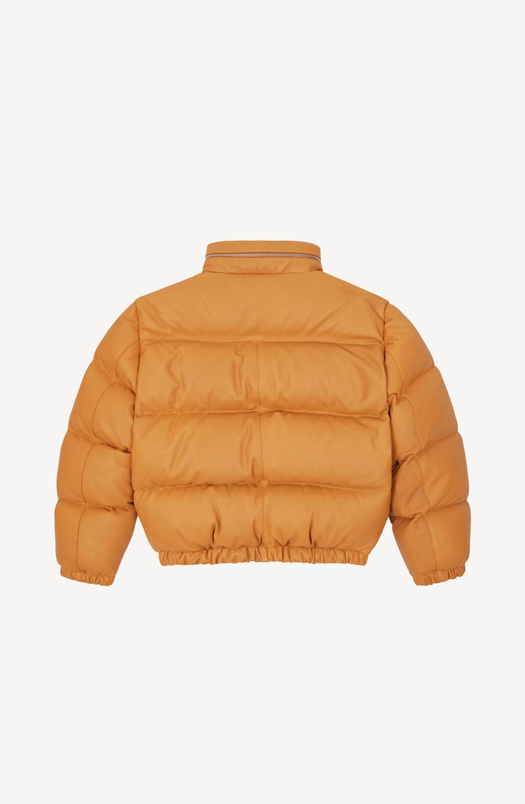 Boxy leather puffer jacket - 2