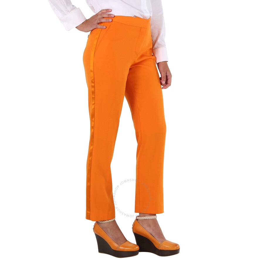 Burberry Ladies Deep Orange Aimi Mid-Rise Tailored Trousers - 2