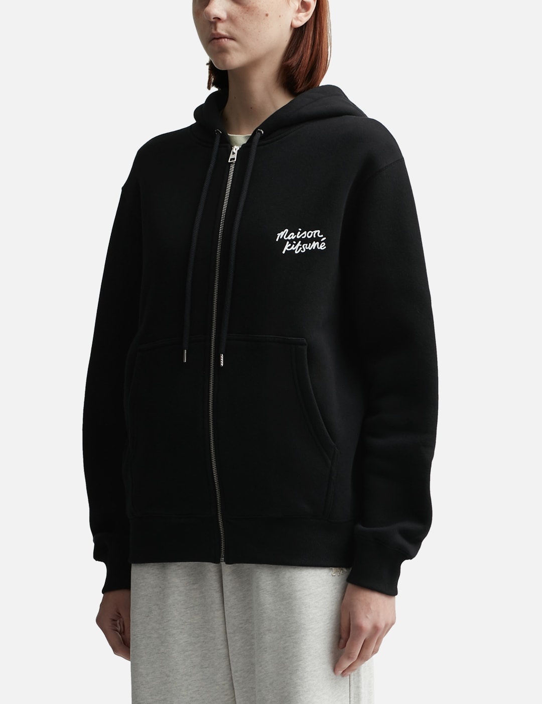 MAISON KITSUNÉ HANDWRITING COMFORT ZIPPED HOODIE - 2