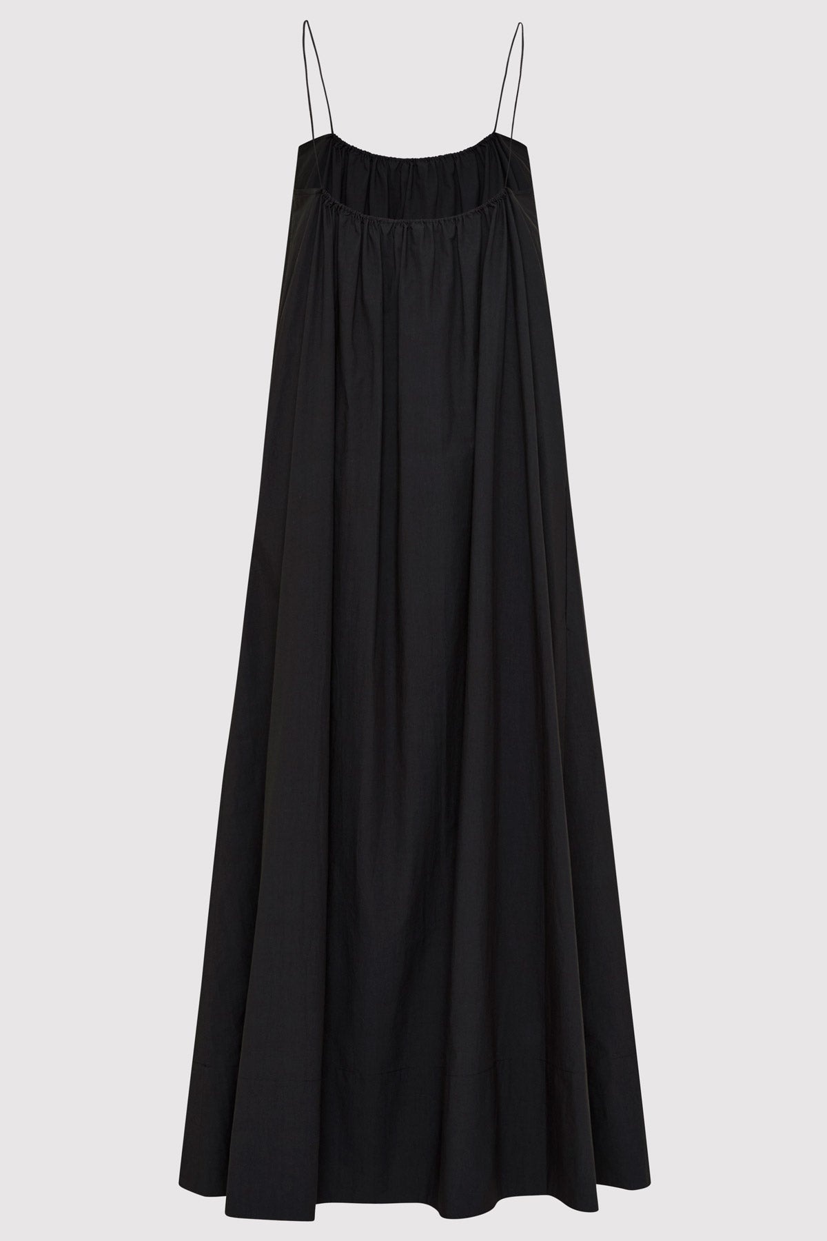 Relaxed Drawstring Dress - Black - 5