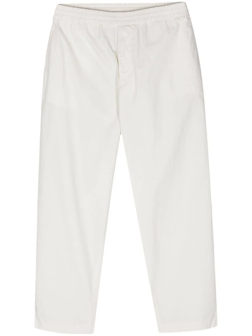 elasticated-waist tapered trousers - 1