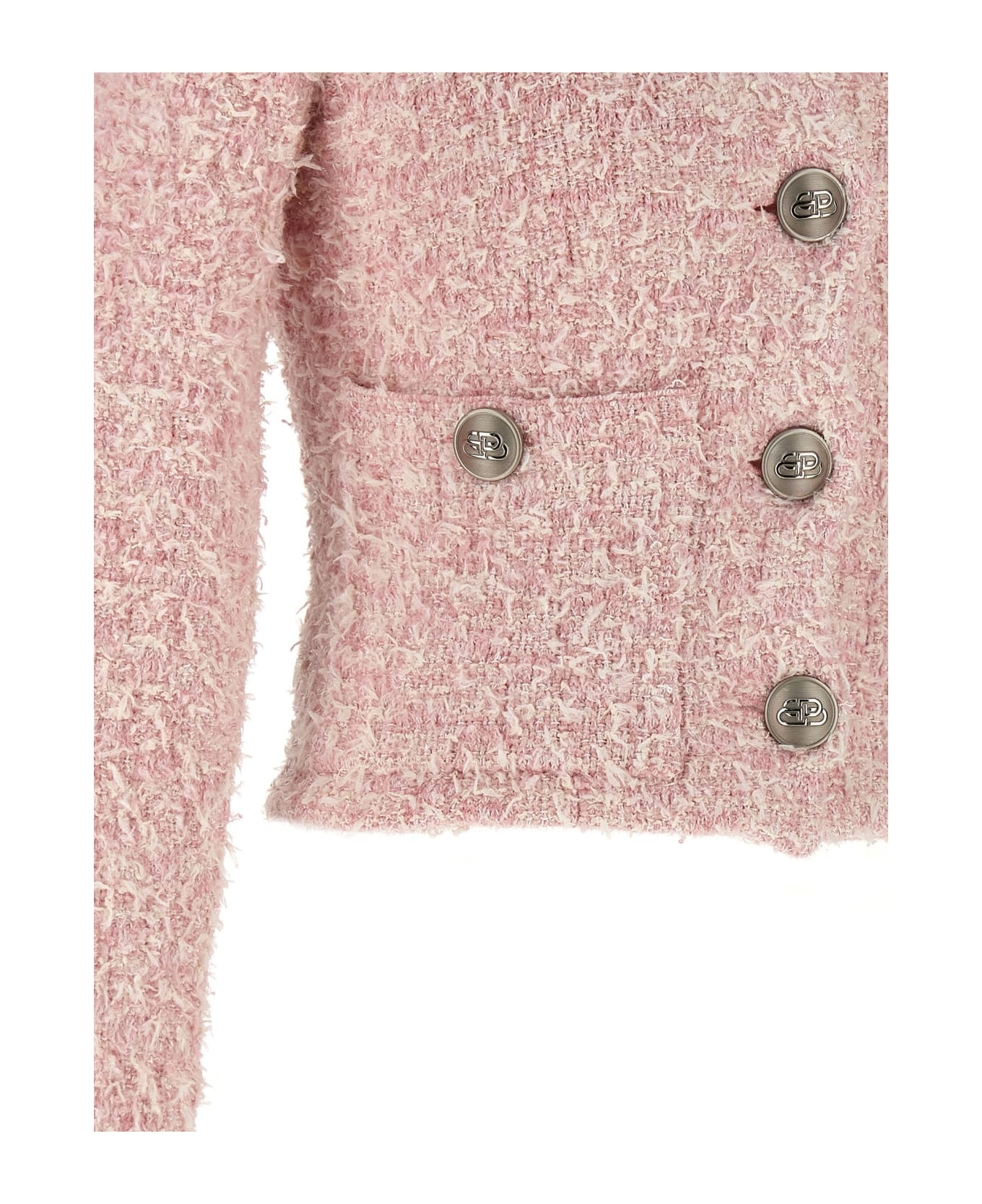 Cropped Tweed Cardigan - 4