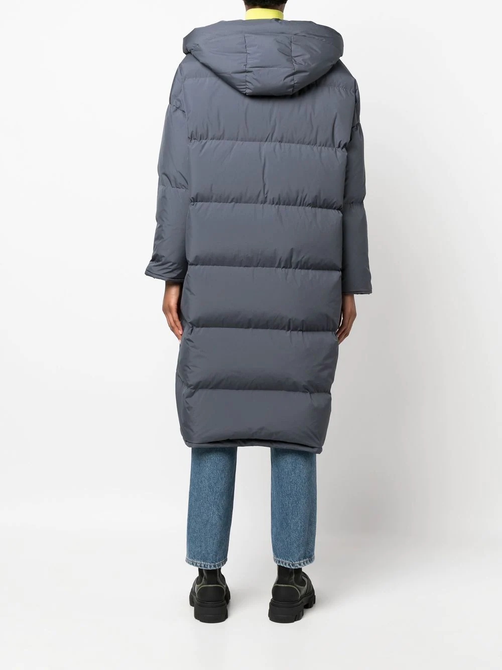 long-length hooded puffer coat - 4