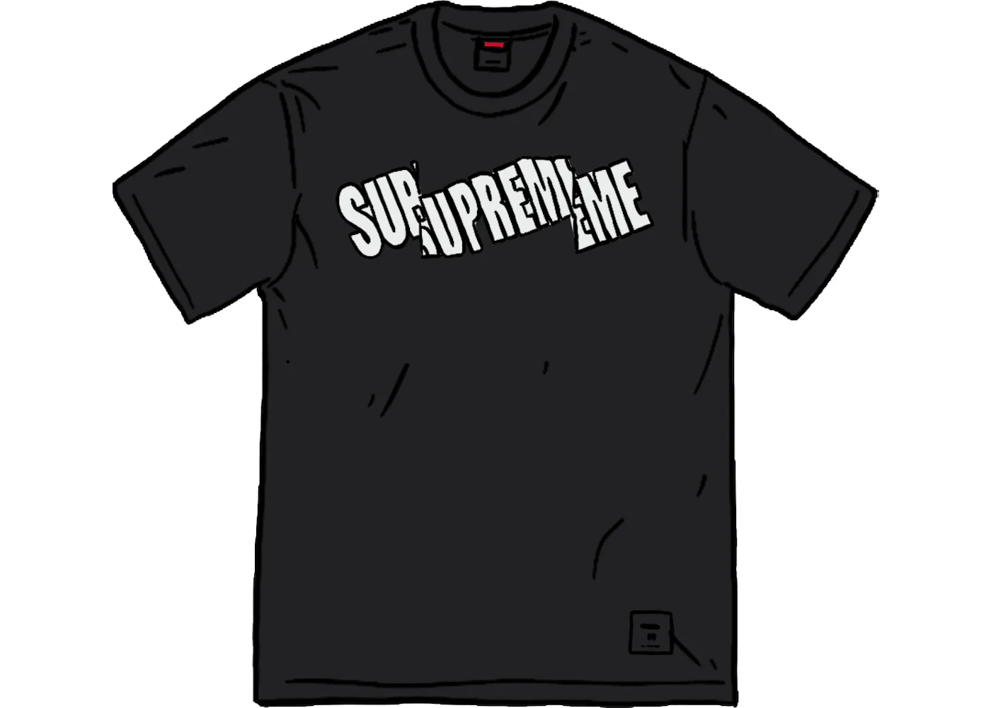 Supreme Cut Logo S/S Top Black - 1