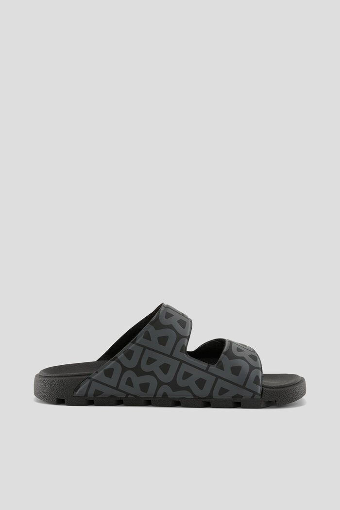 Biarritz Slip-ons in Black/Gray - 2