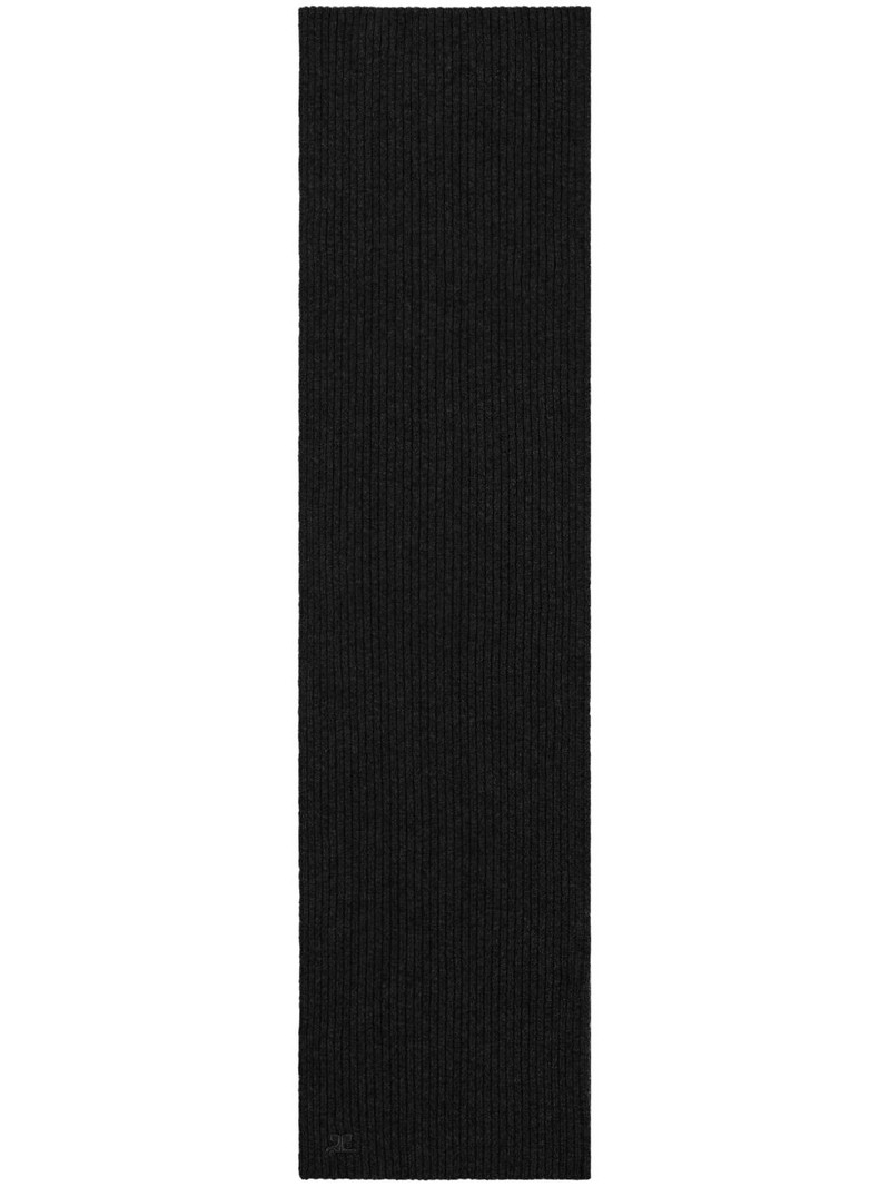 ribbed wool scarf 1