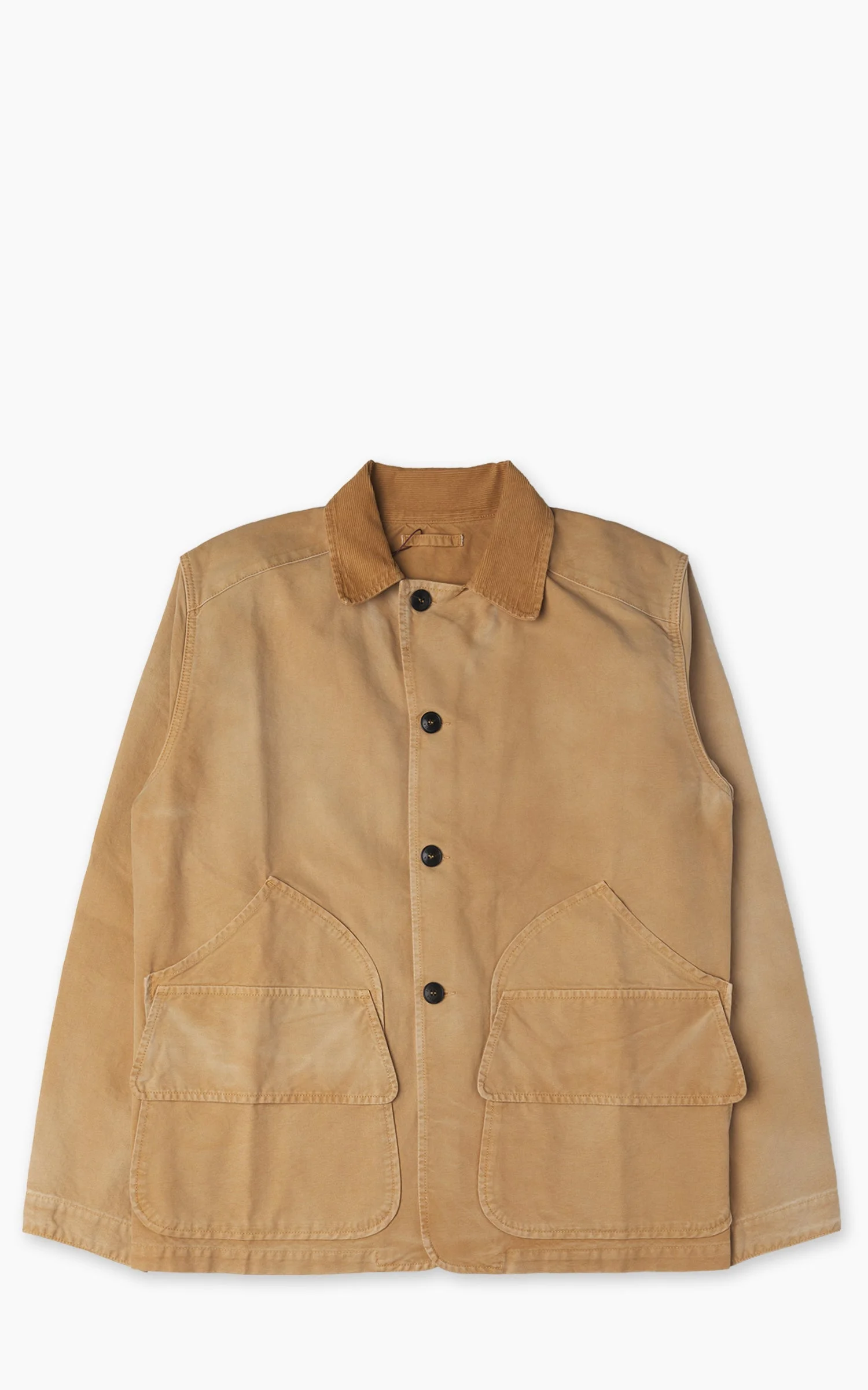 FORTELA BLANCKETT SUN-FADED COTTON HUNTING JACKET BEIGE - 1