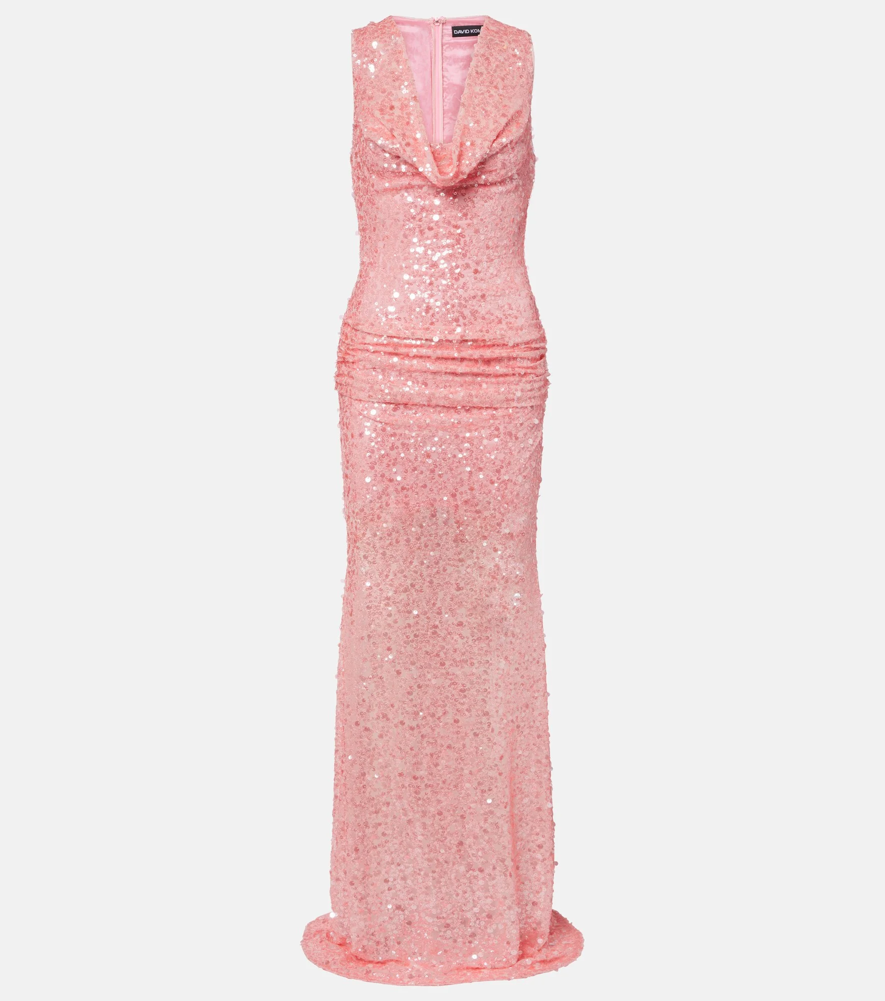 Sequined draped gown - 1