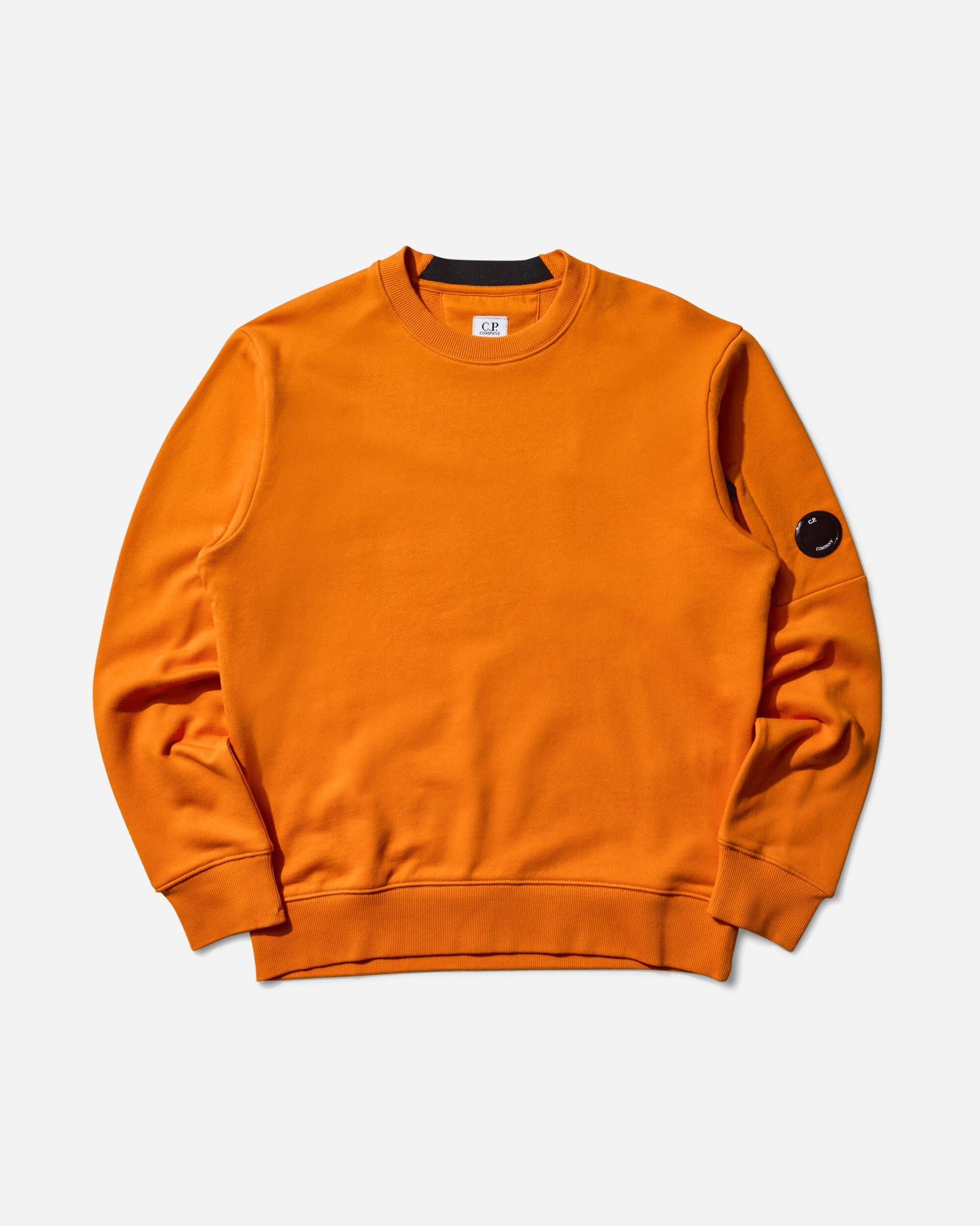 Men's Diagonal Raised Fleece Crewneck Sweatshirt Russet Orange - 1