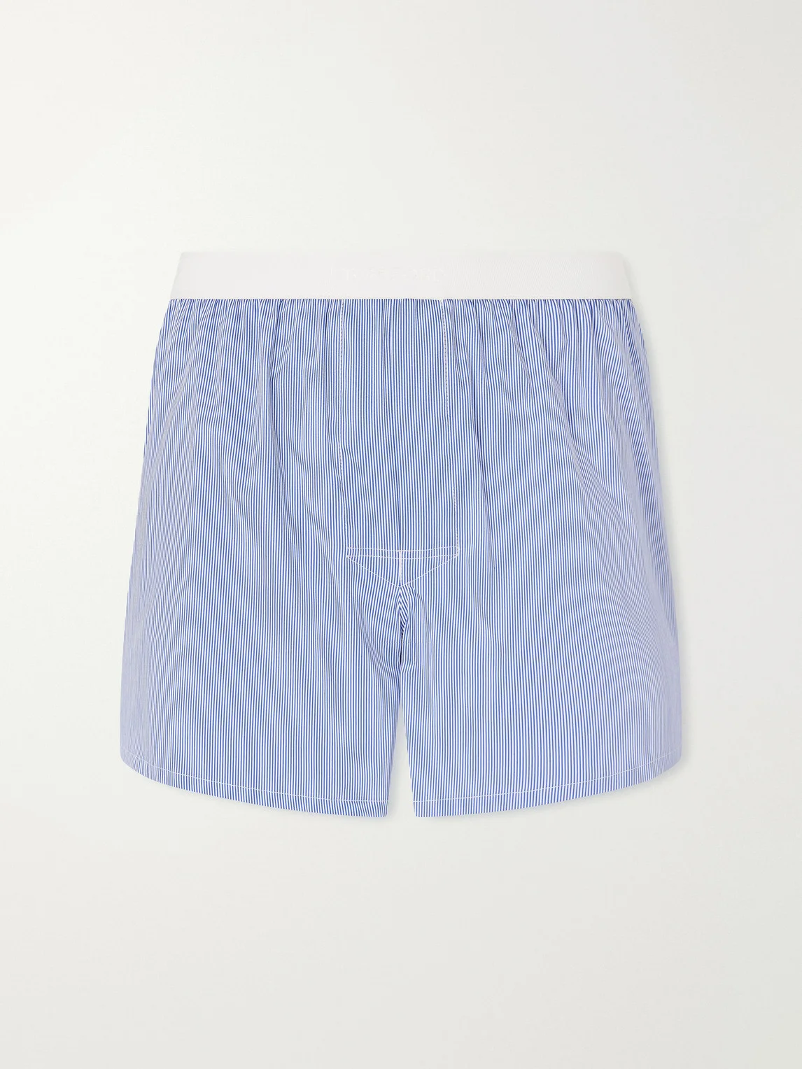 Striped Cotton-Blend Poplin Boxer - 1