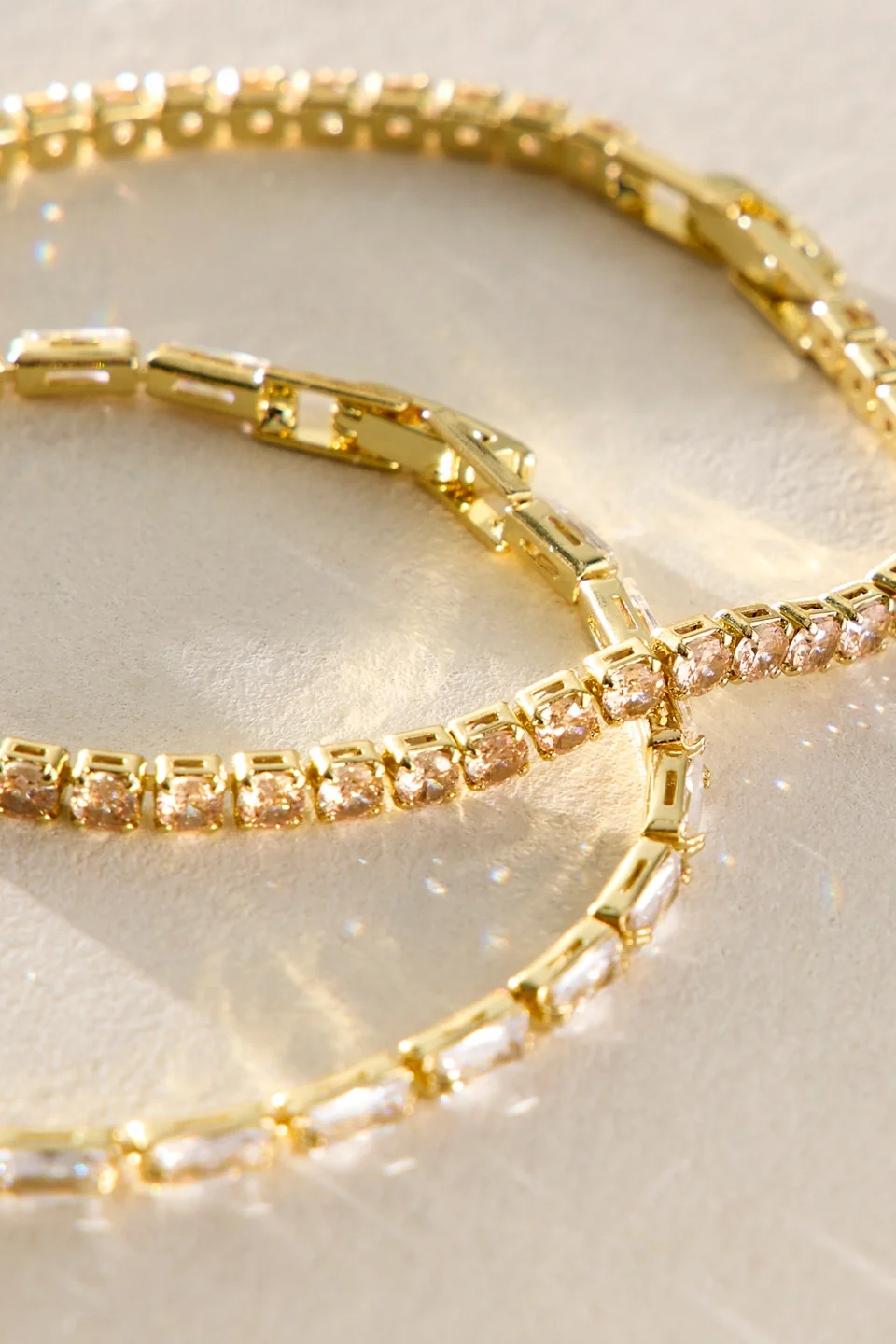 Fallon Gold Plated Tennis Bracelet - 1