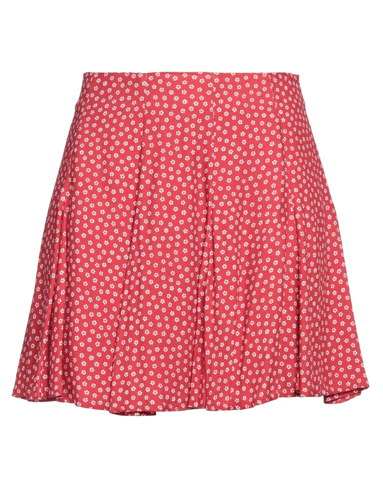 Red Women's Mini Skirt - 1