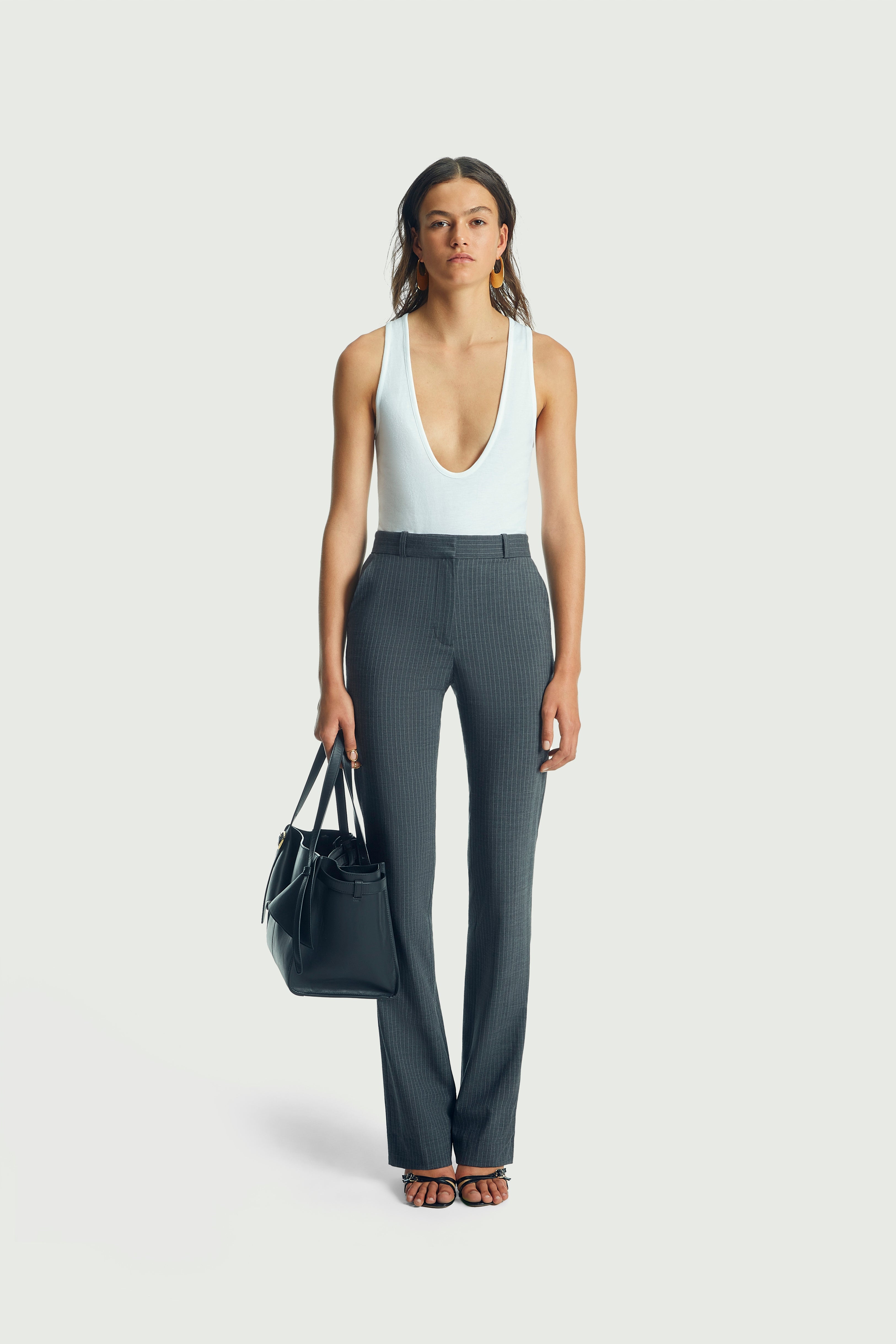 Straight Tailored Trousers - 1