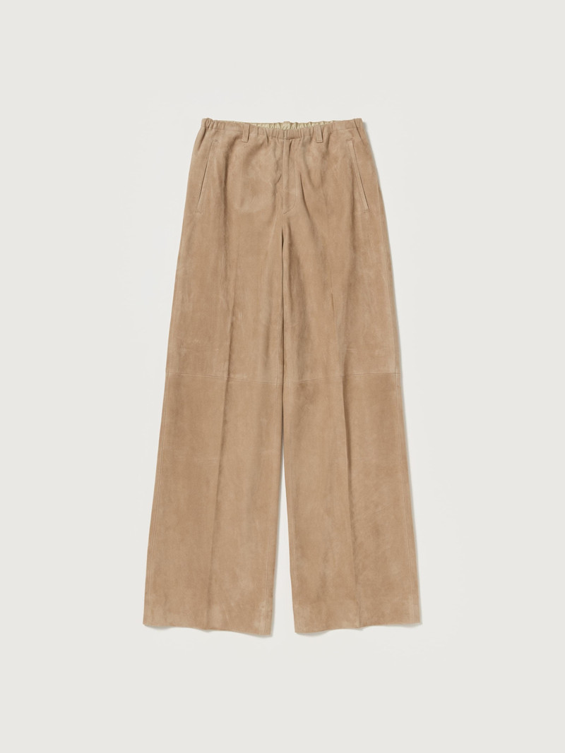 SILKY GRAIN SUEDE DRAWSTRING PANTS 1