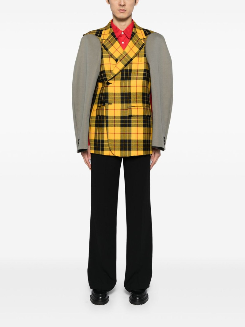 Comme des Garçons Homme Plus check-pattern wool blazer outlook